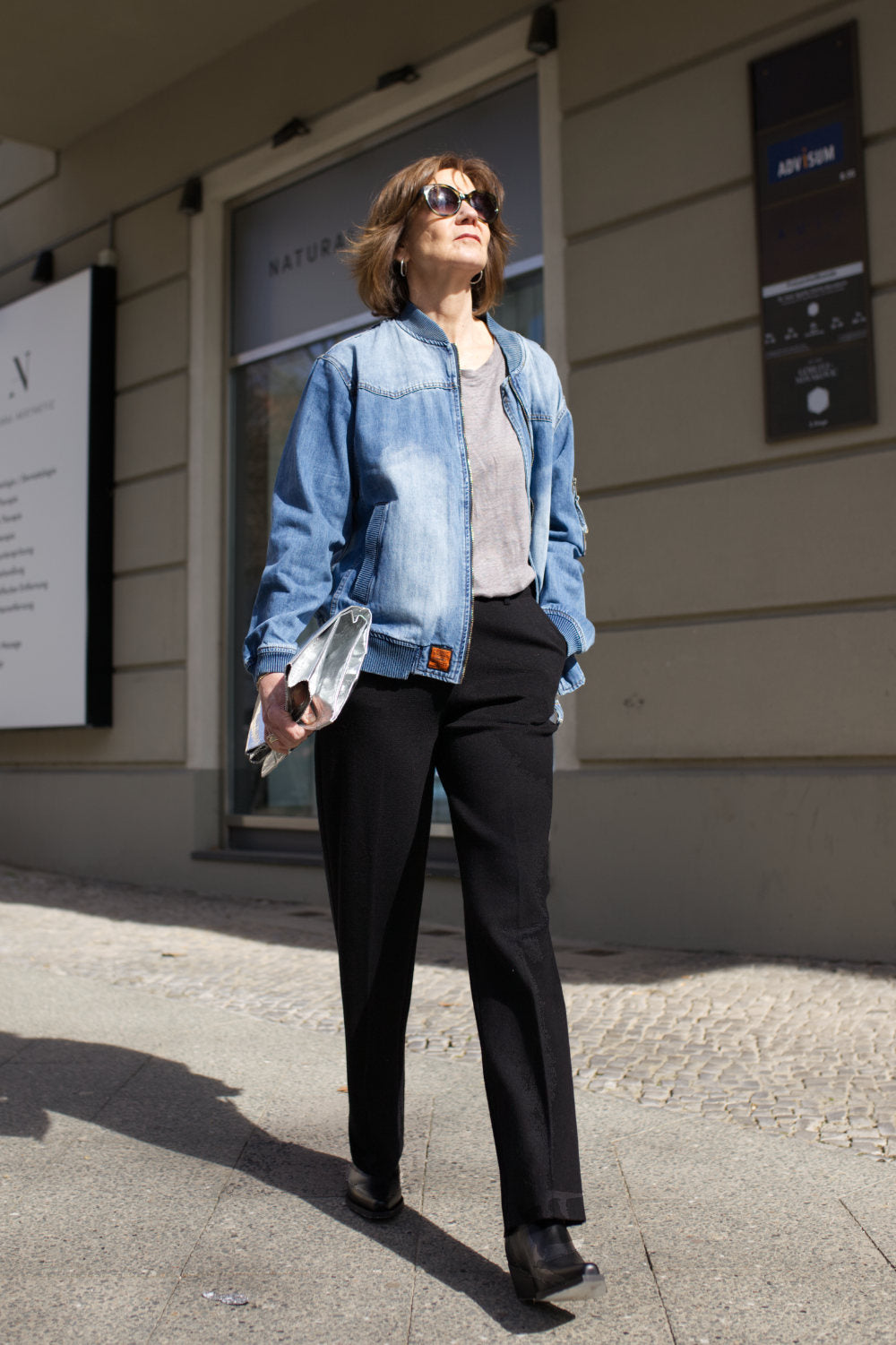 Denim-Love! Jeansjacke im Fliegerstyle