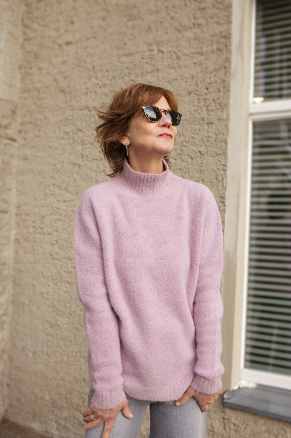 Mauve it up: Der zarte Farb-Tupfer zum Reinkuscheln.