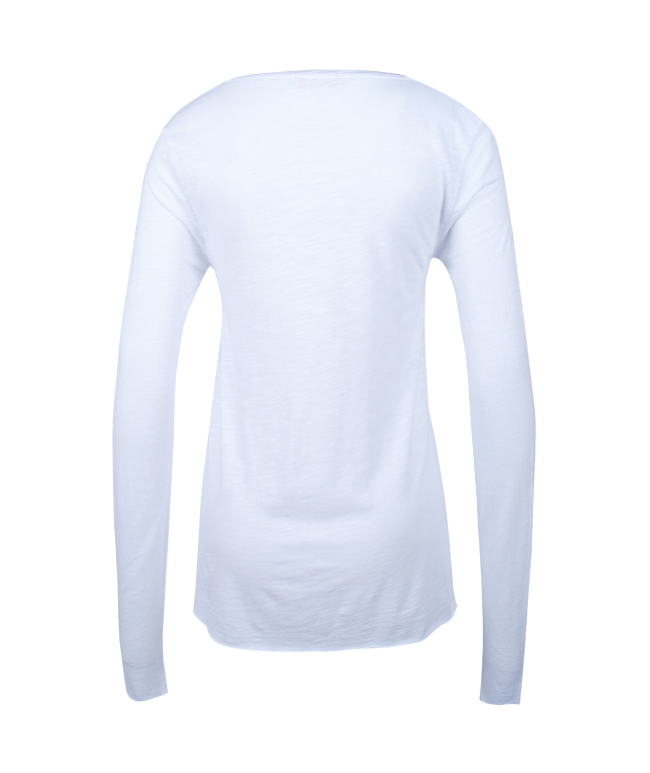 1/1 V-Shirt geflammt | weiß