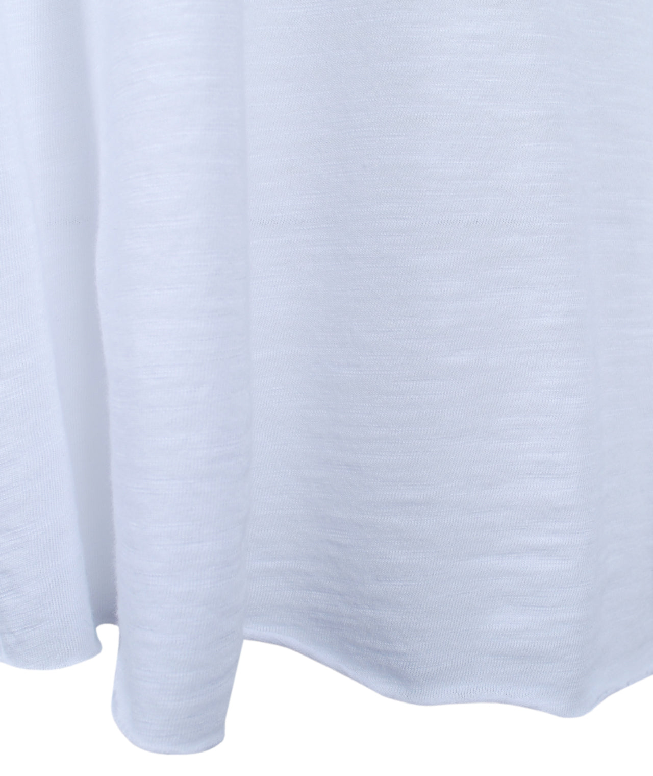 1/1 V-Shirt geflammt | weiß