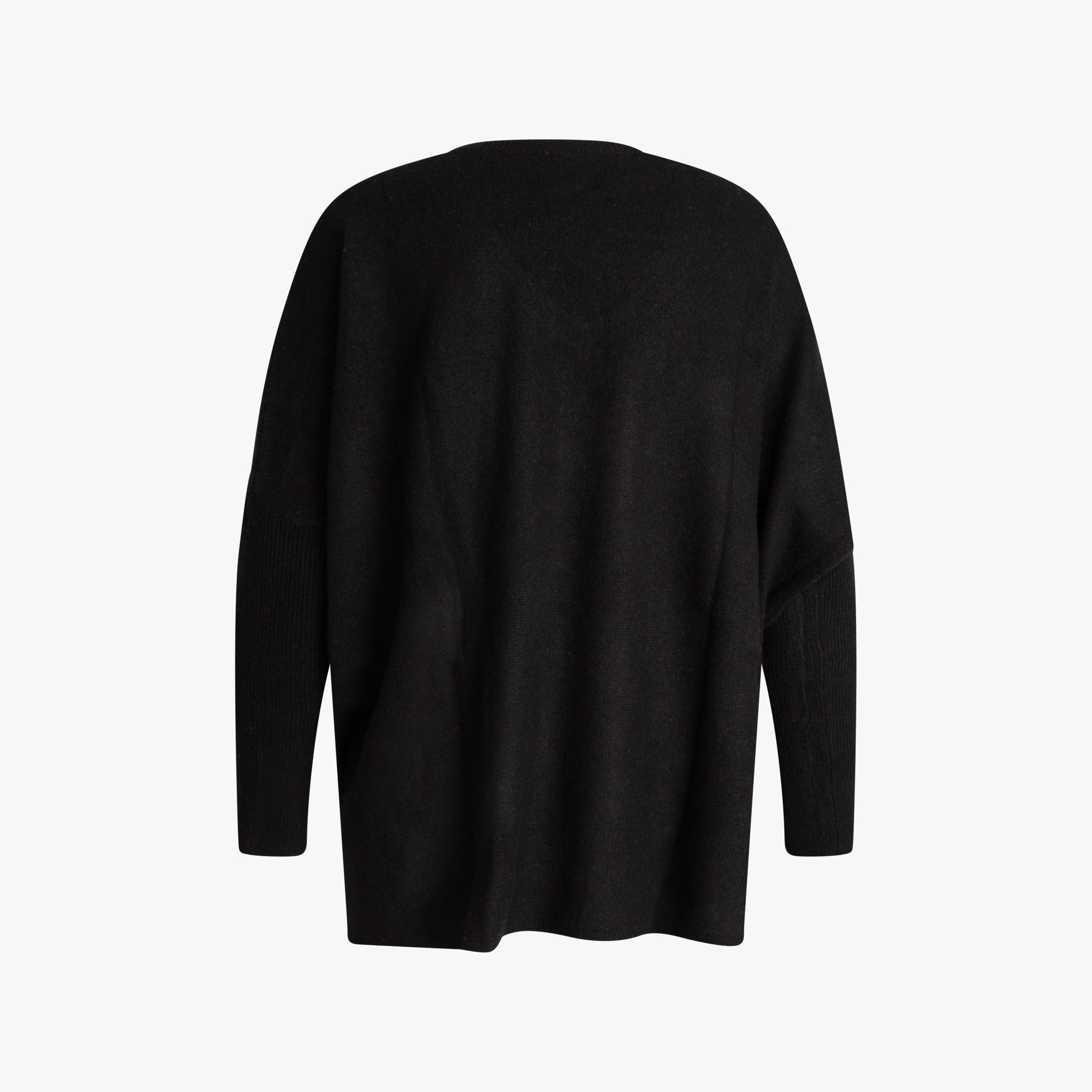 1/1 V-Poncho-Pulli | schwarz