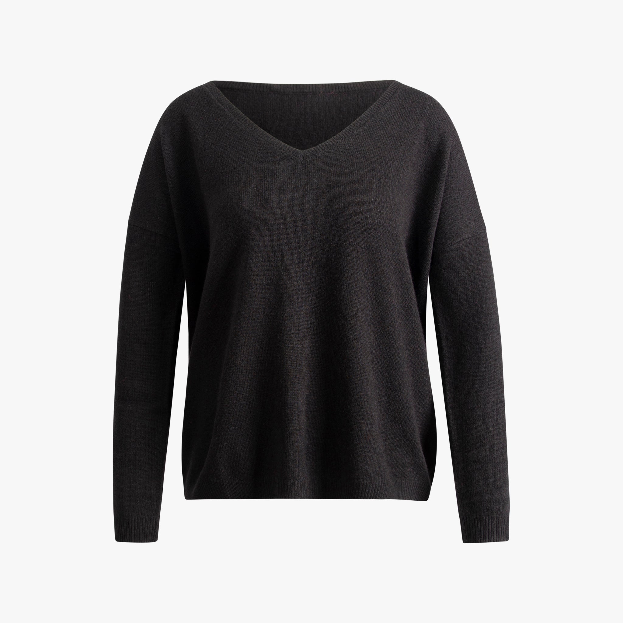 V-Pulli Cashmere | schwarz