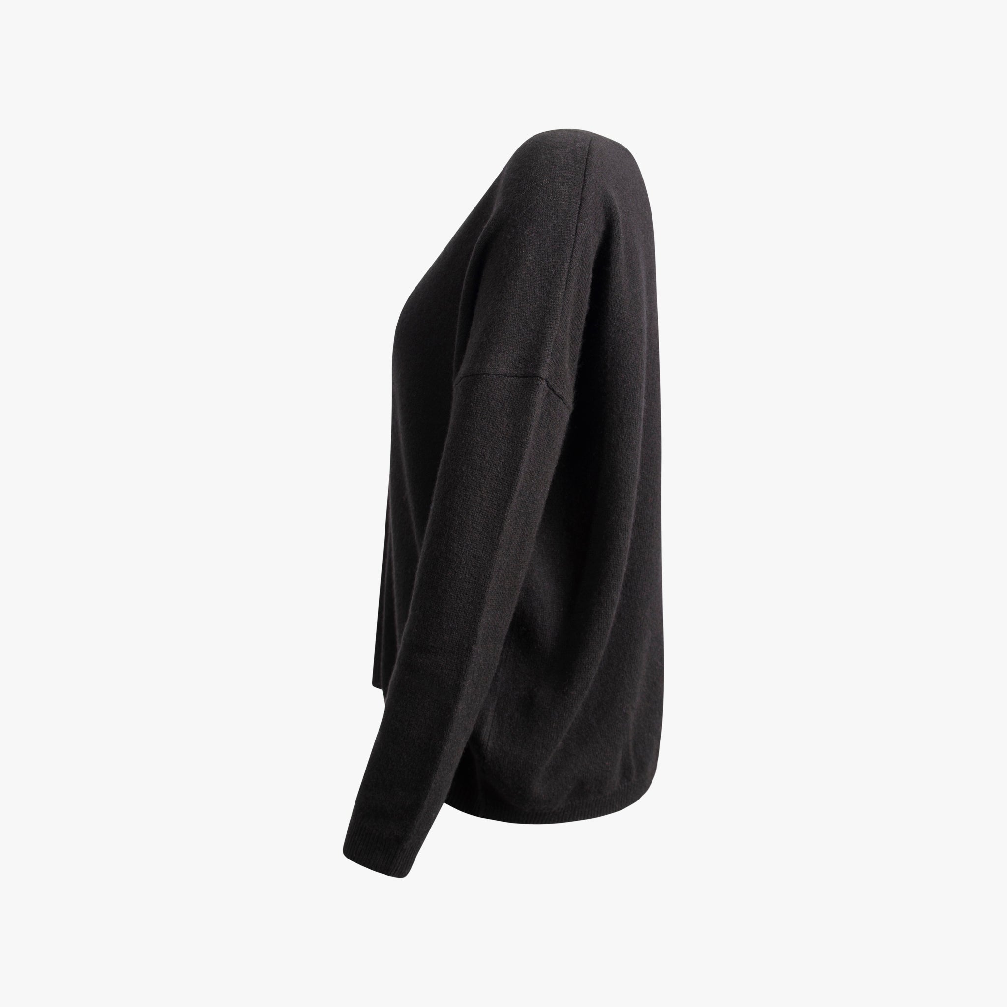 V-Pulli Cashmere | schwarz