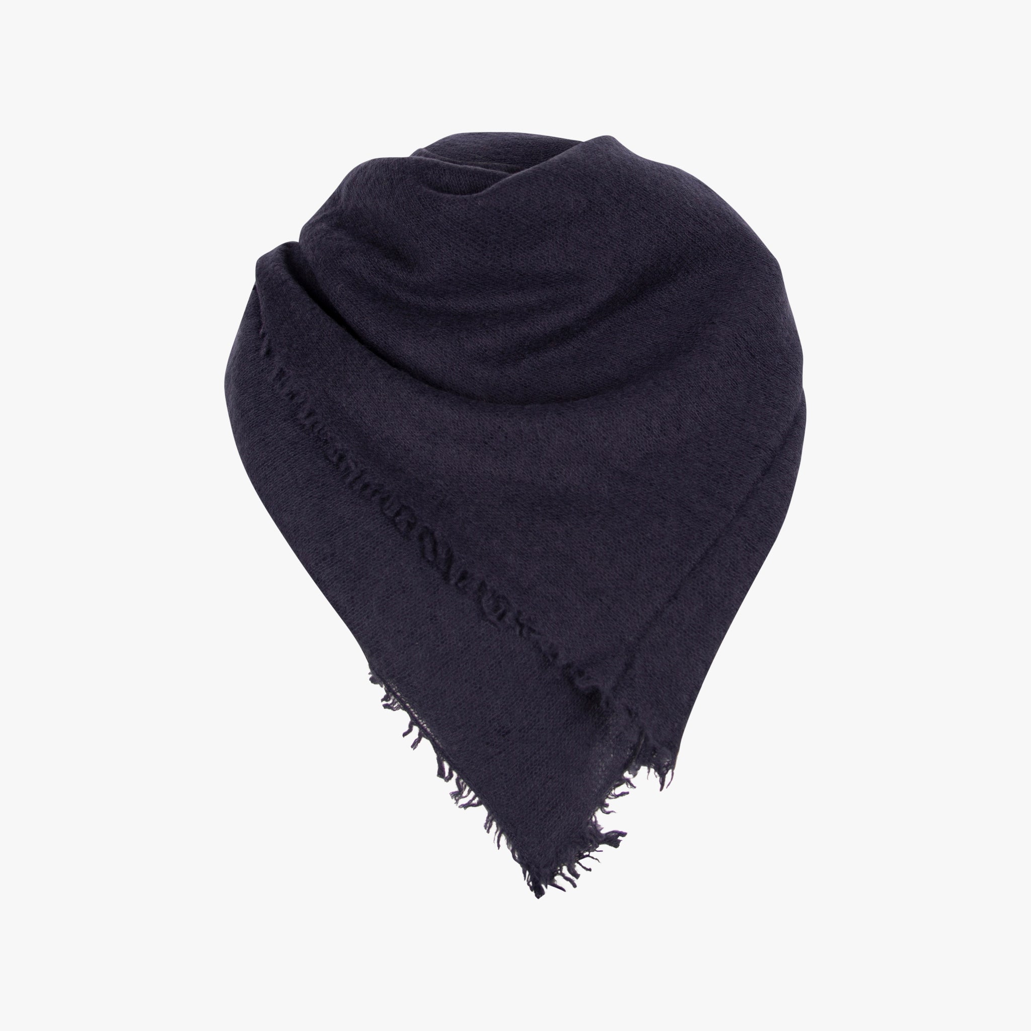 Bakaree Schal gefiltztes Cashmere | dunkelblau