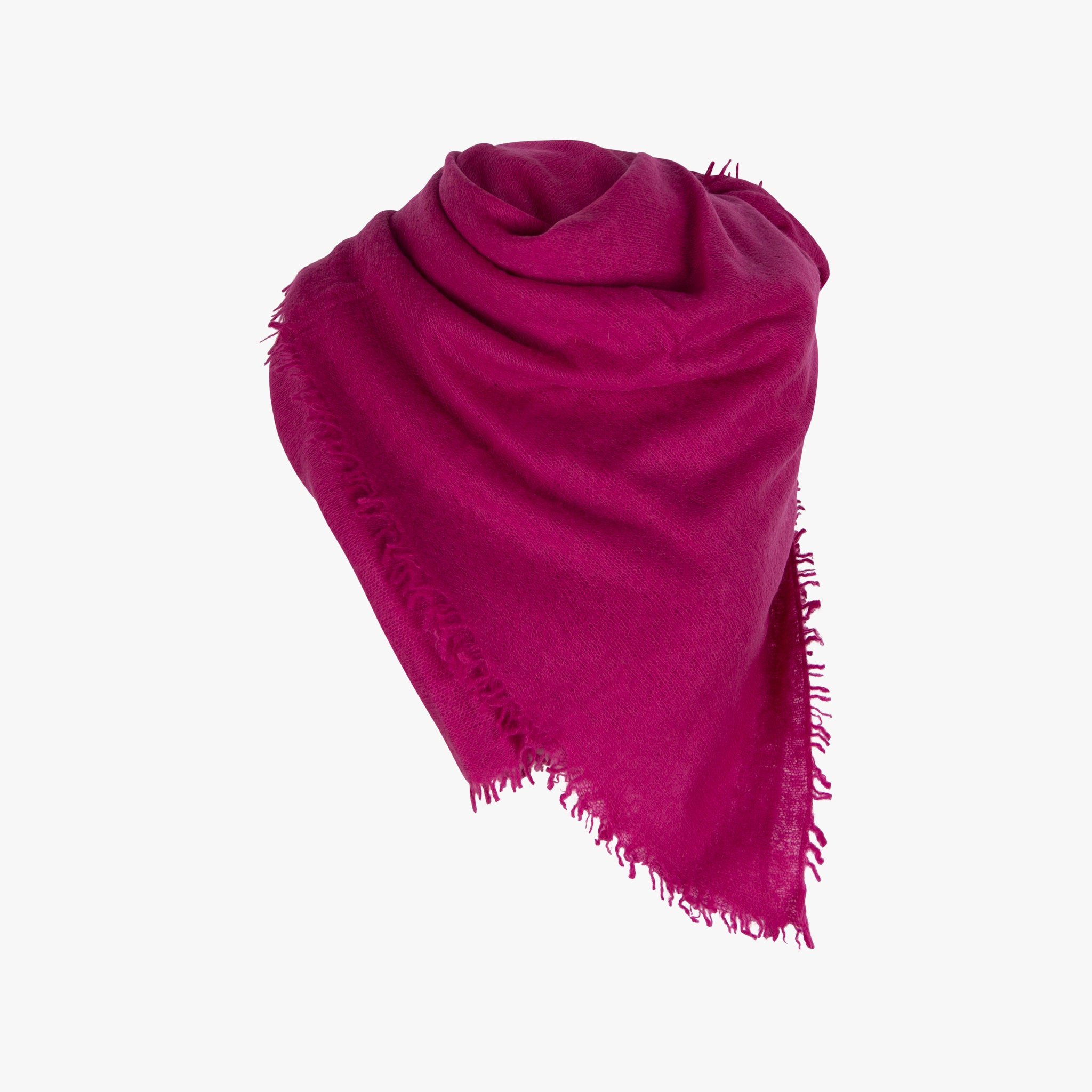 Bakaree Schal gefiltztes Cashmere | fuchsia