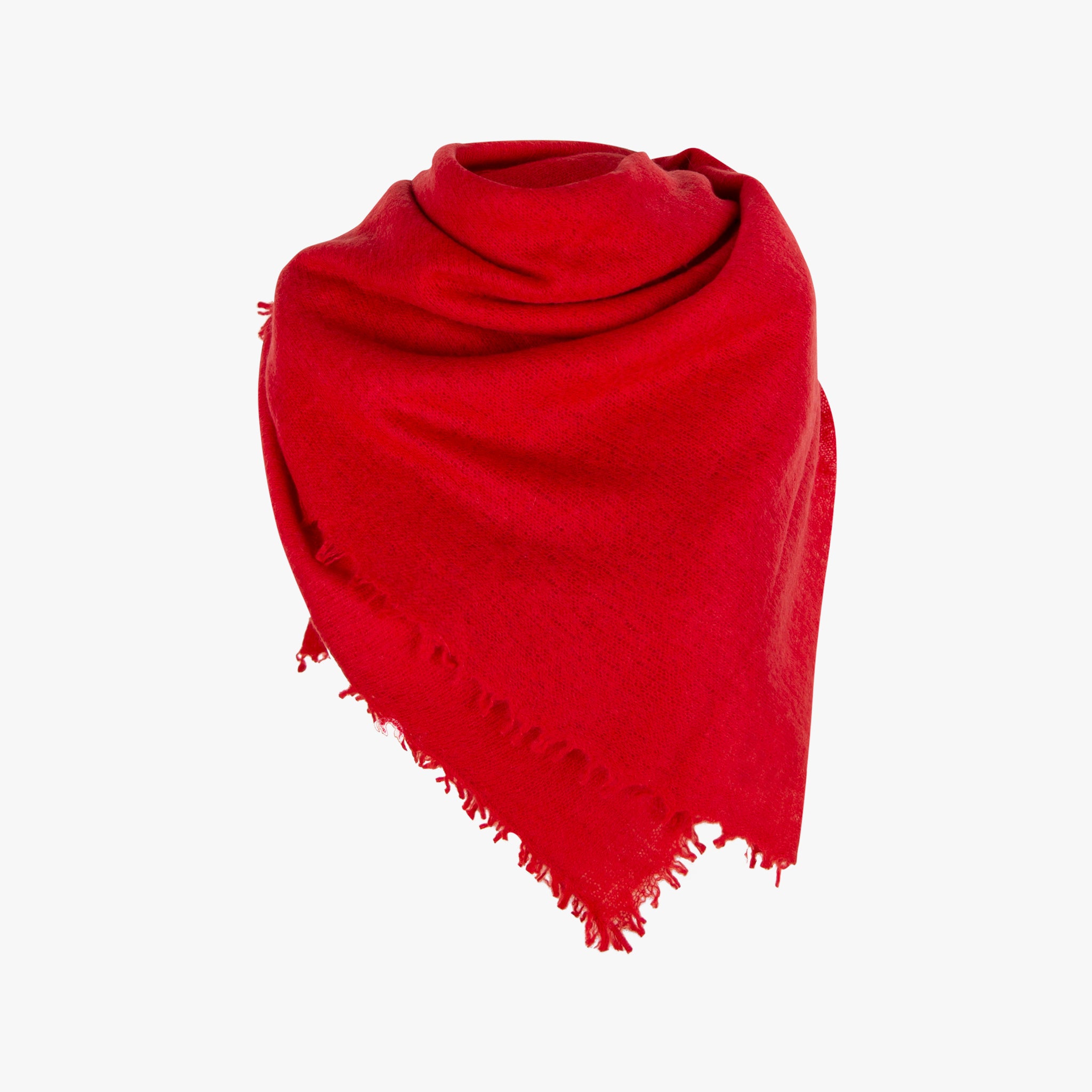 Bakaree Schal gefiltztes Cashmere | rot