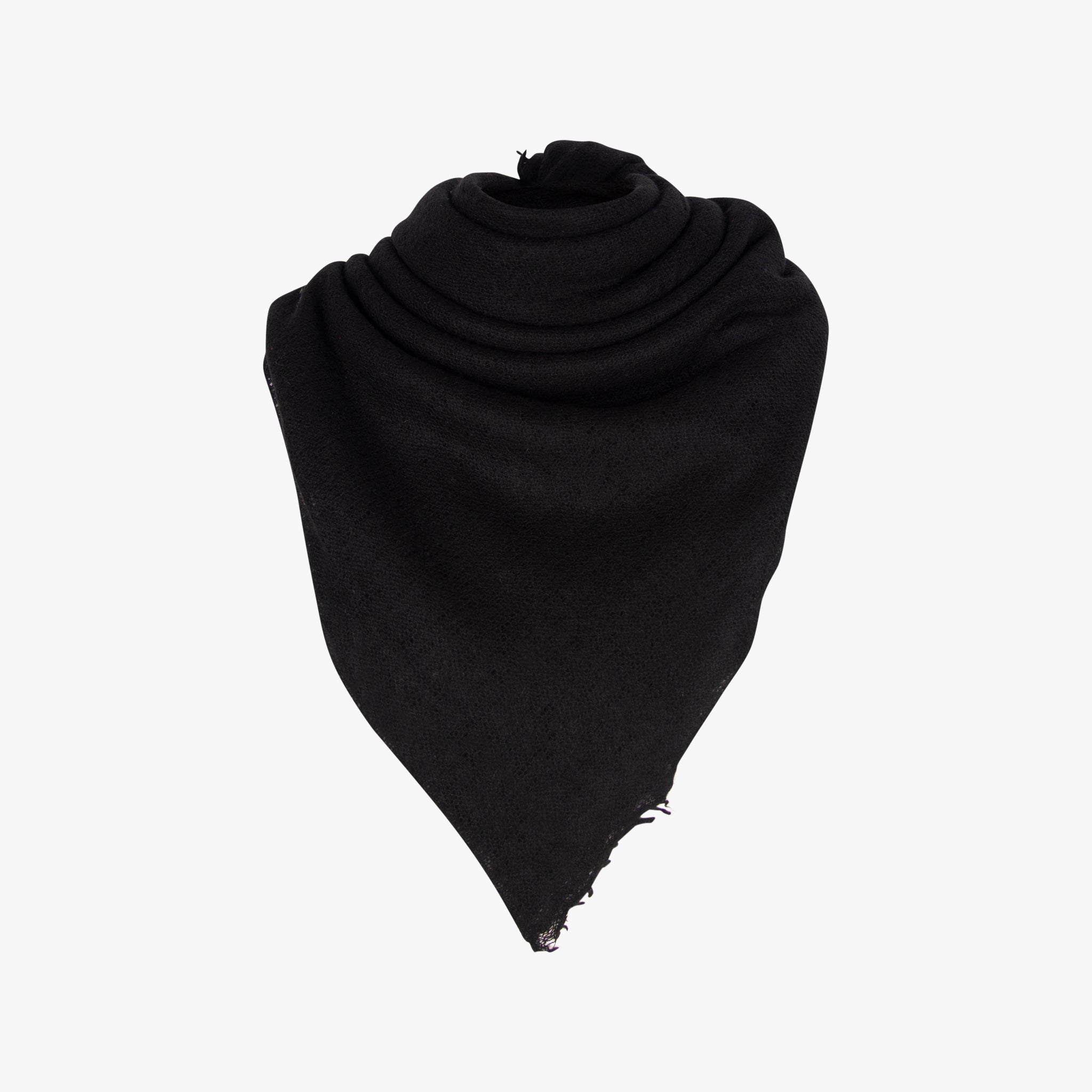 Bakaree Schal gefiltztes Cashmere | schwarz