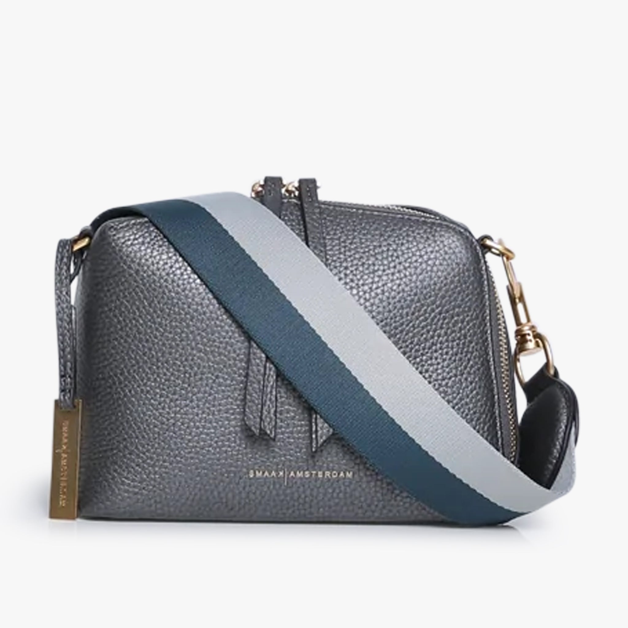 Tasche Diagonalzip | silber