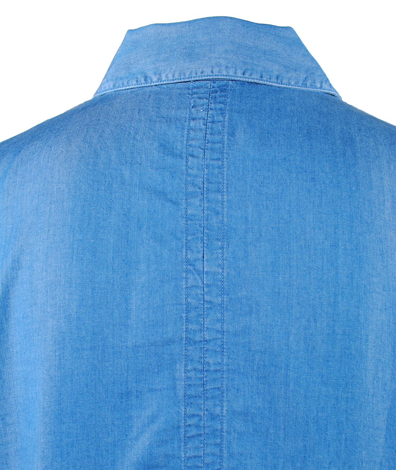 Bluse Chambray | blau