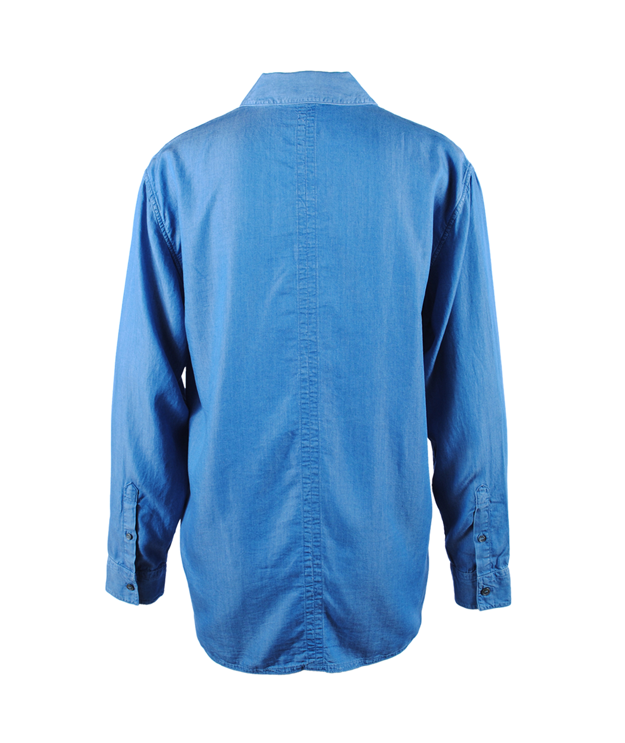 Bluse Chambray | blau