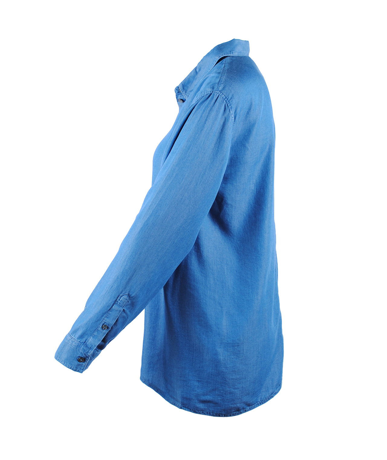 Bluse Chambray | blau