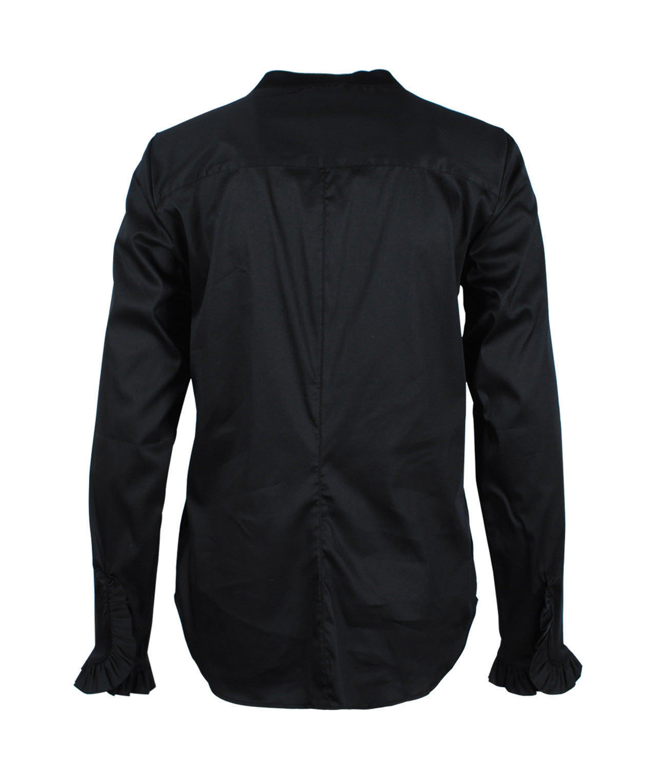 Bluse Rüsche | schwarz