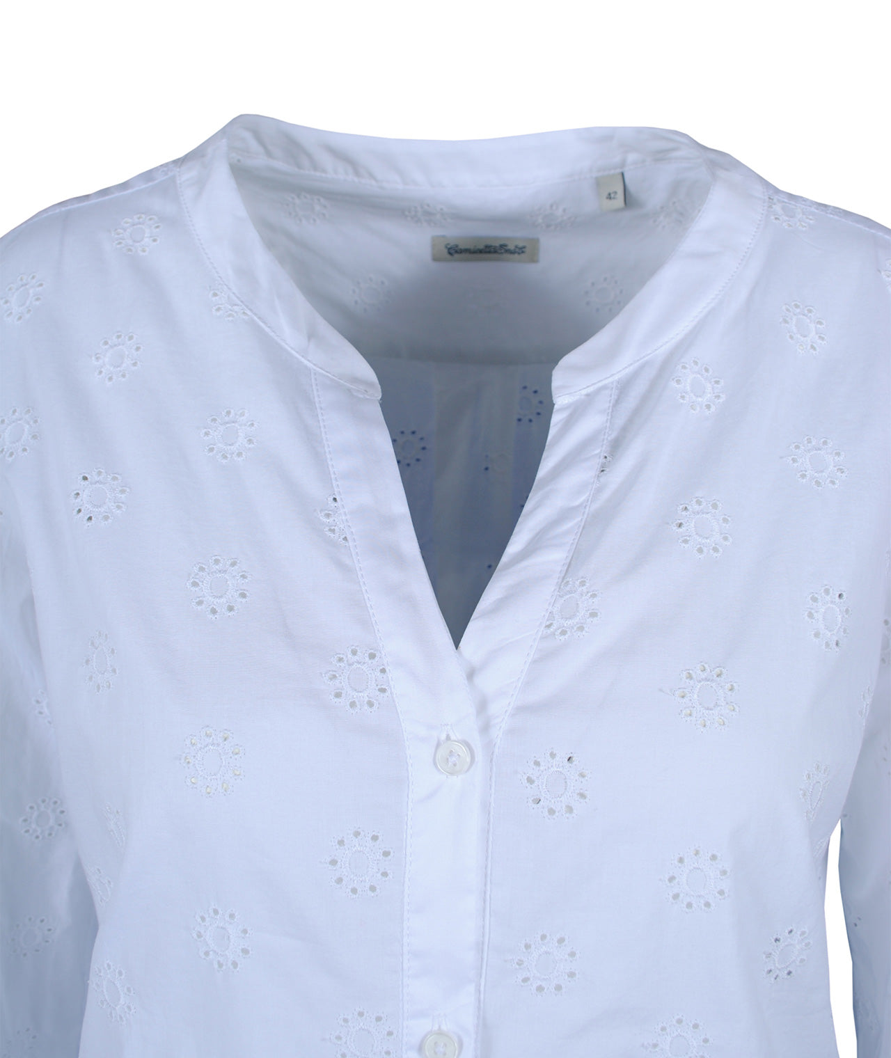 Bluse Stickerei | weiß
