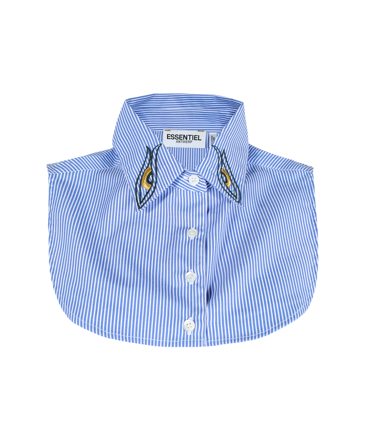 Blusenkragen | blau-weiß