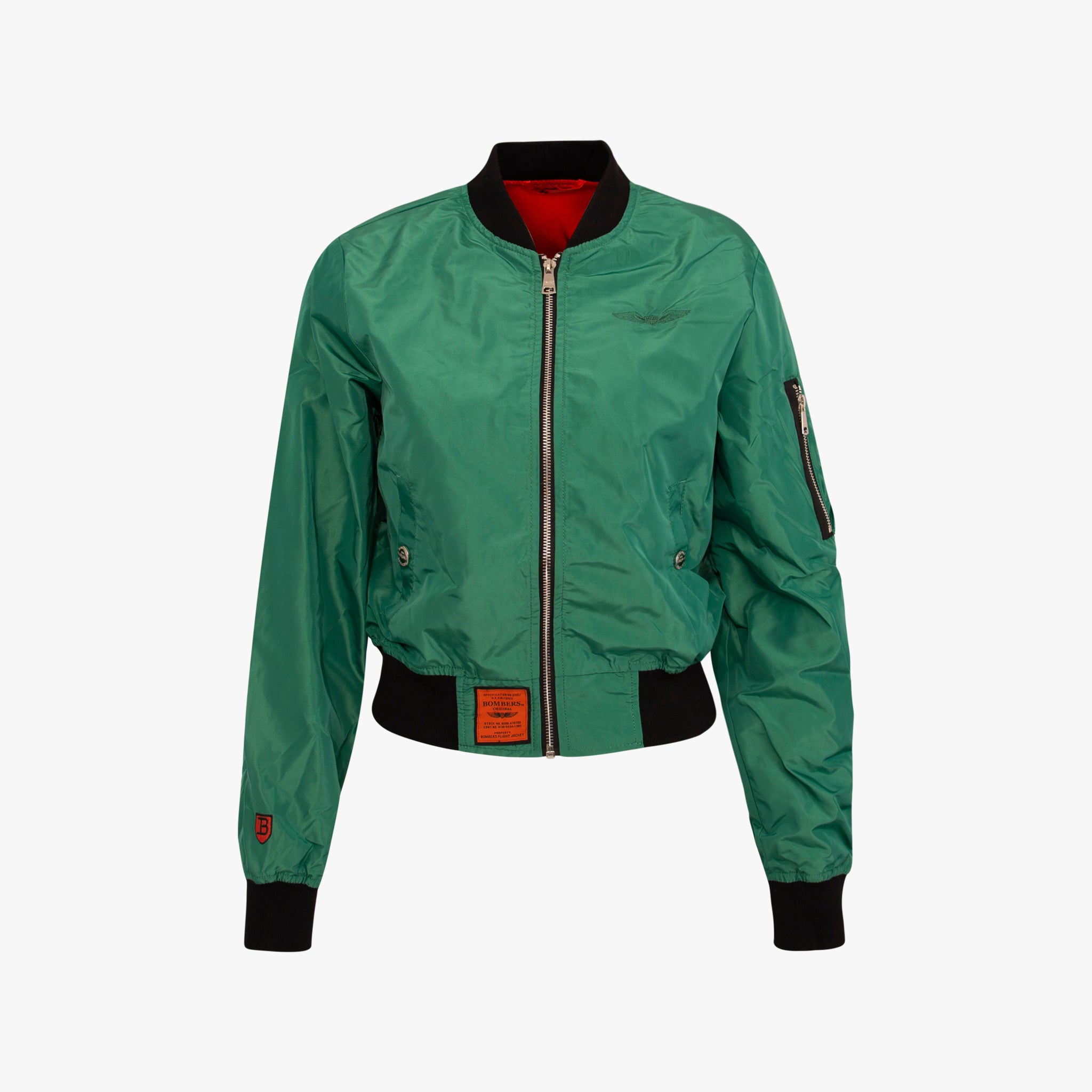 Bombers Original Bomberjacke kurz | grün