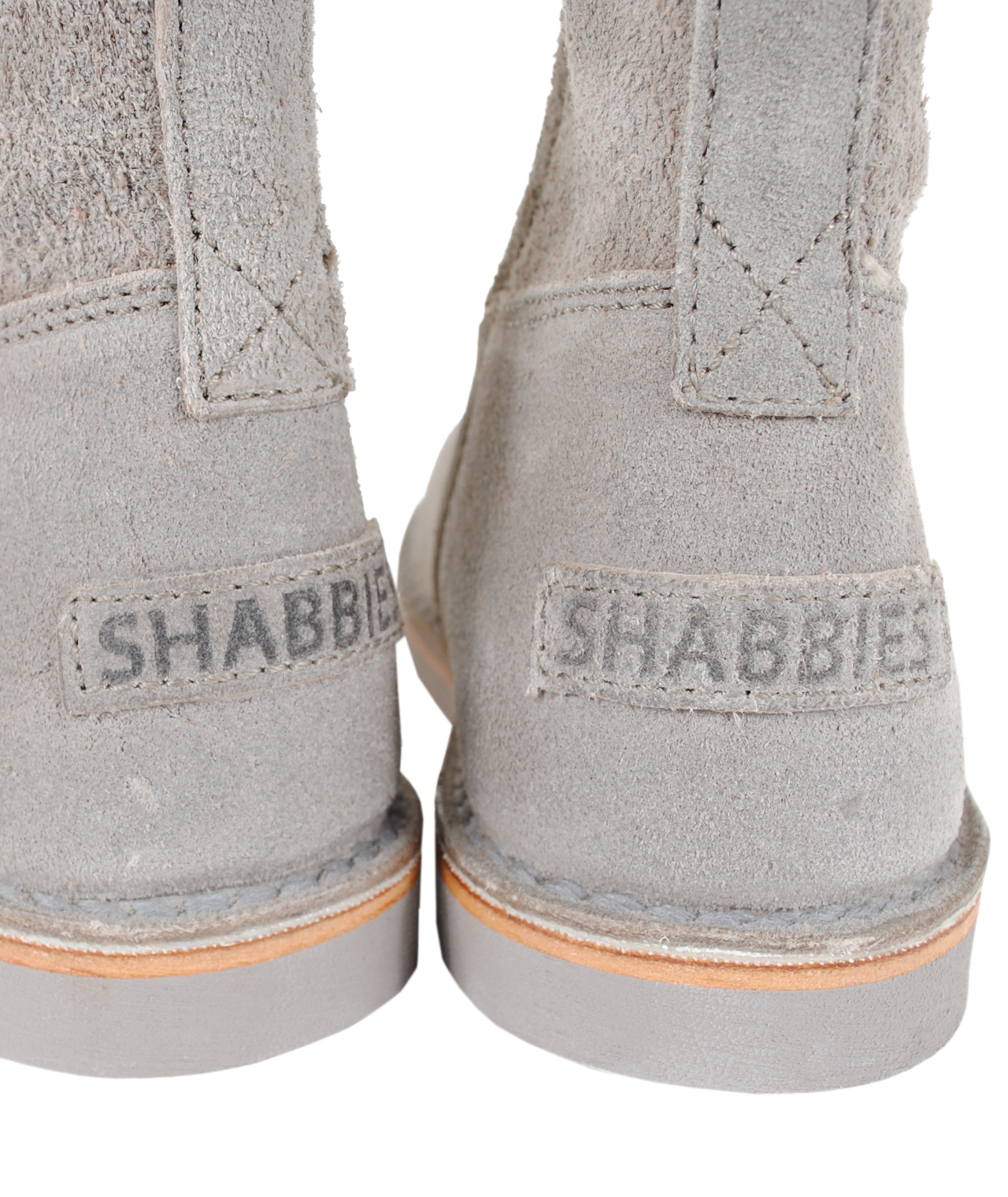 Bootie Velour Zip | grau