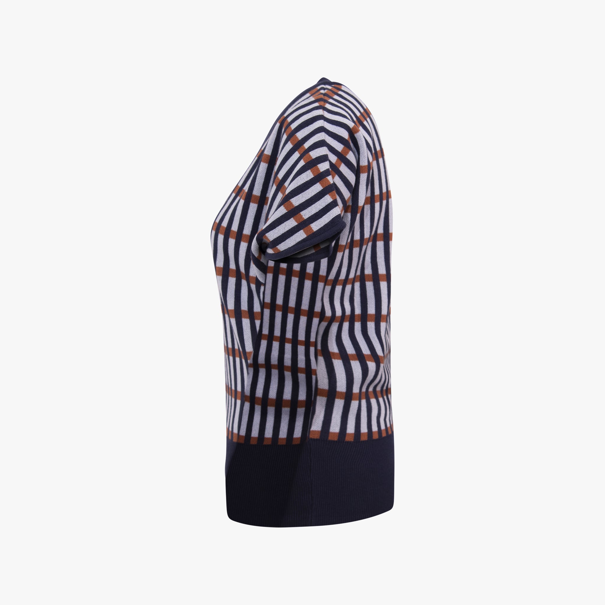 SKFK V-Pullover Gittermuster | multicolor