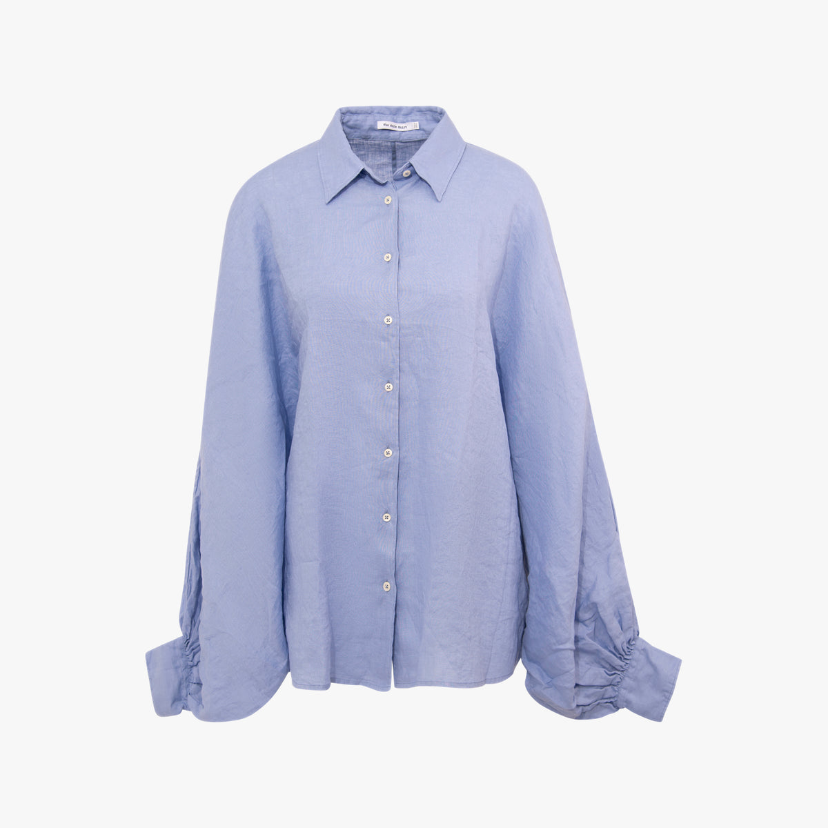 The White Shirt Bluse Fashion Leinen | blau