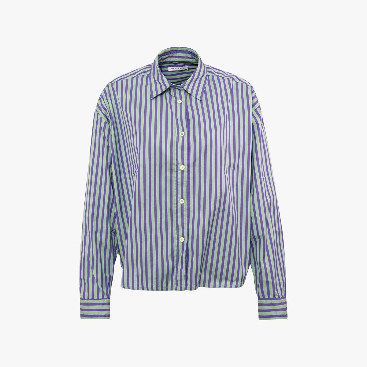 The White SHirt 1/1 Bluse Finestripe | grün