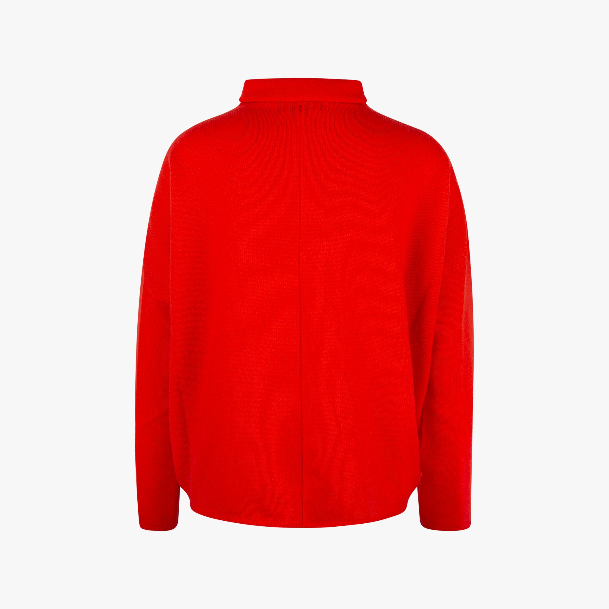 Rollkragen-Pulli uni | orange