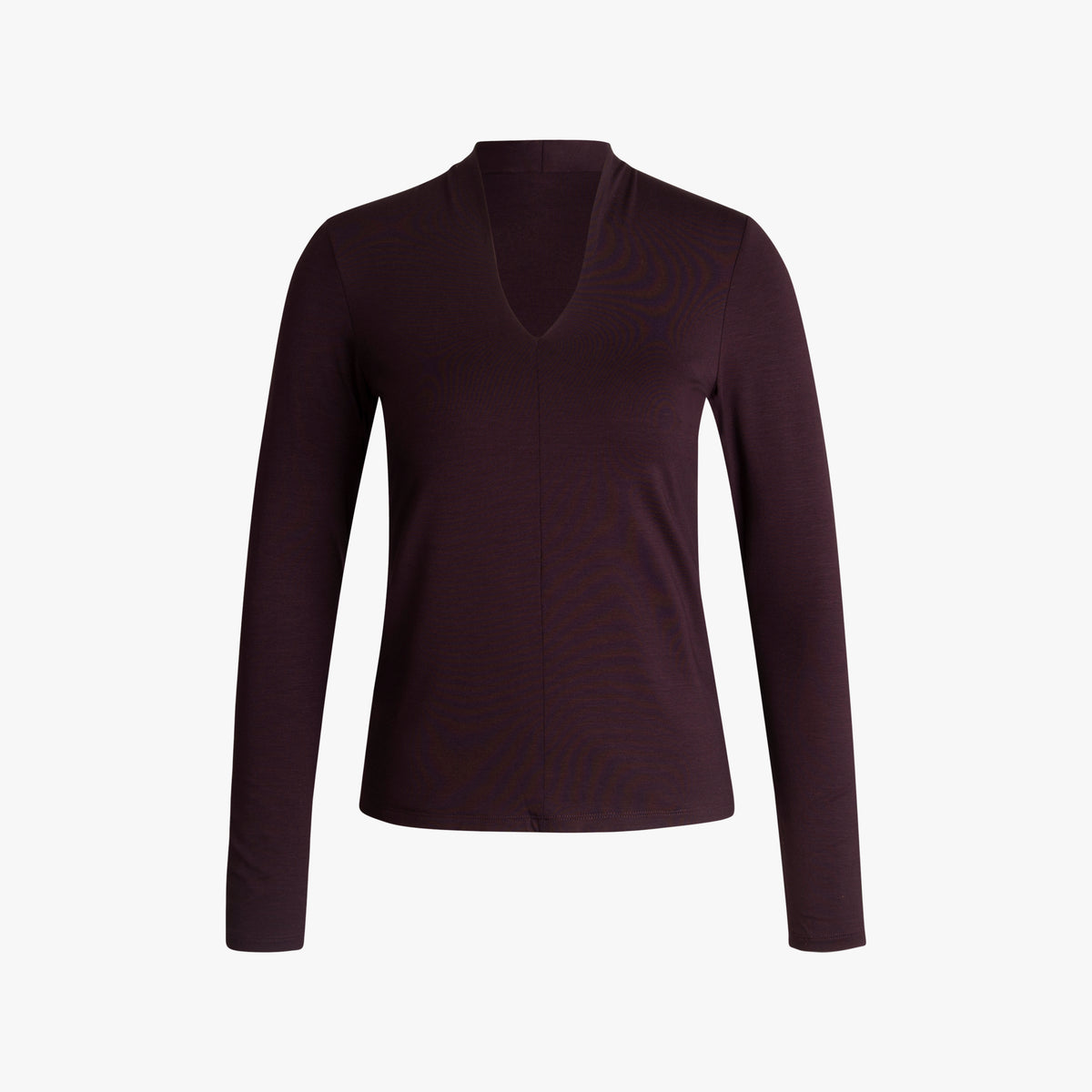 1/1 Shirt Kelchkragen | aubergine