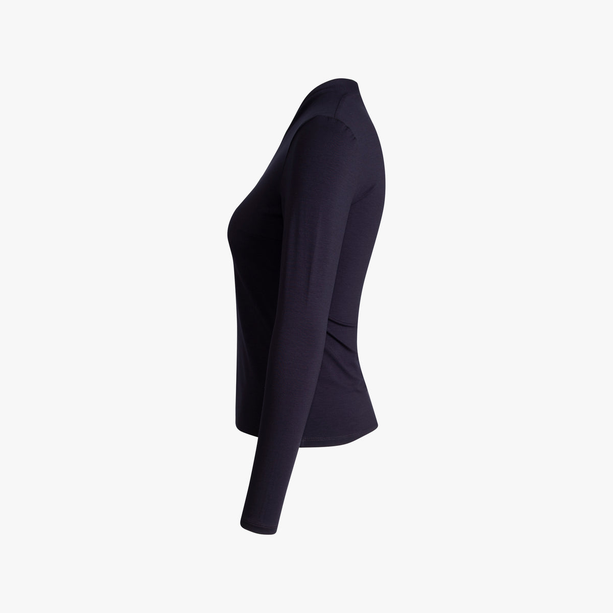 1/1 Shirt Kelchkragen | nachtblau