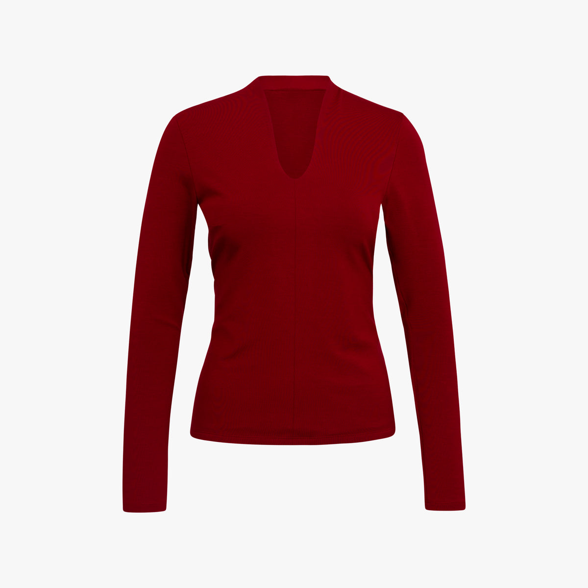 1/1 Shirt Kelchkragen | dunkelrot