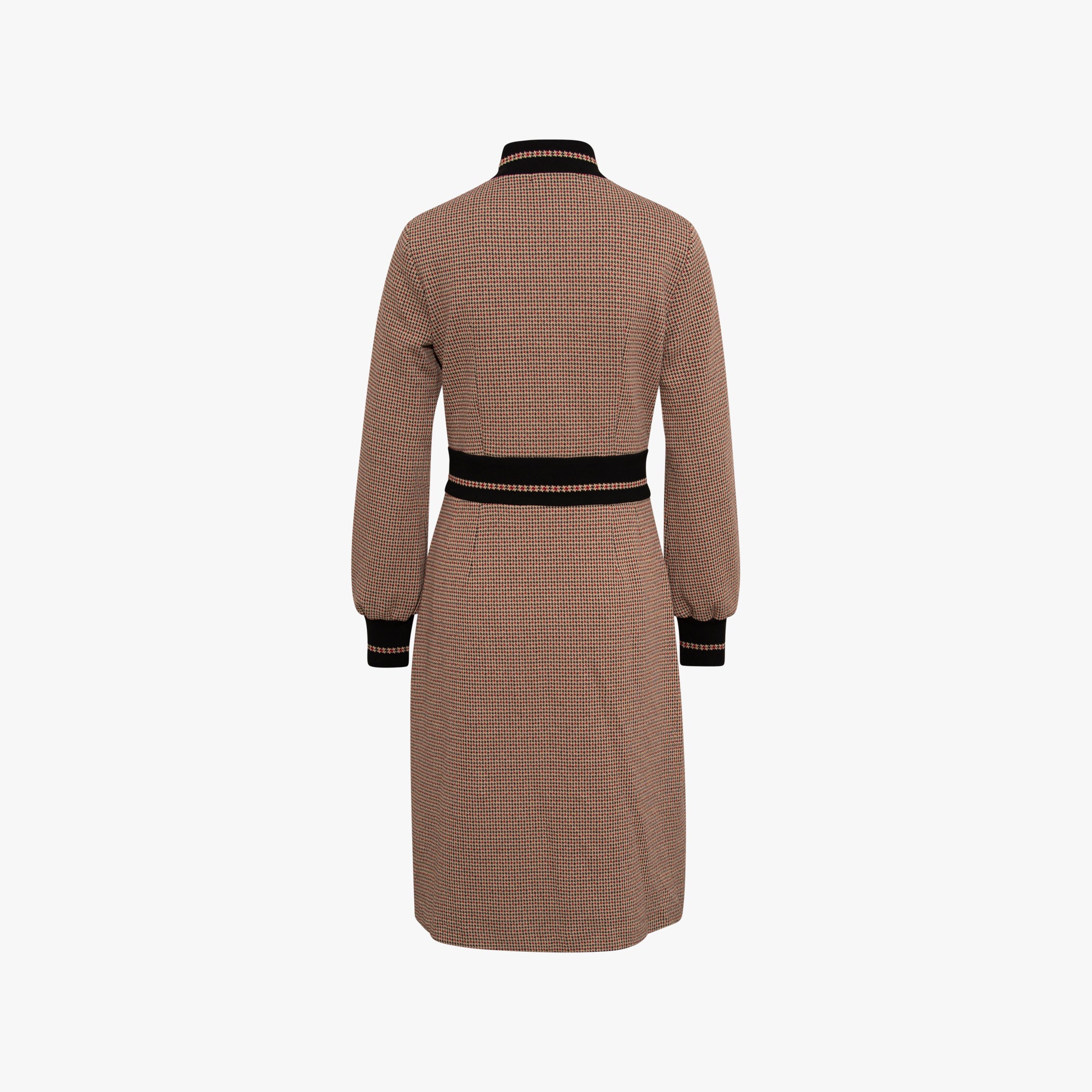 Retrokleid Tweedoptik | brandy