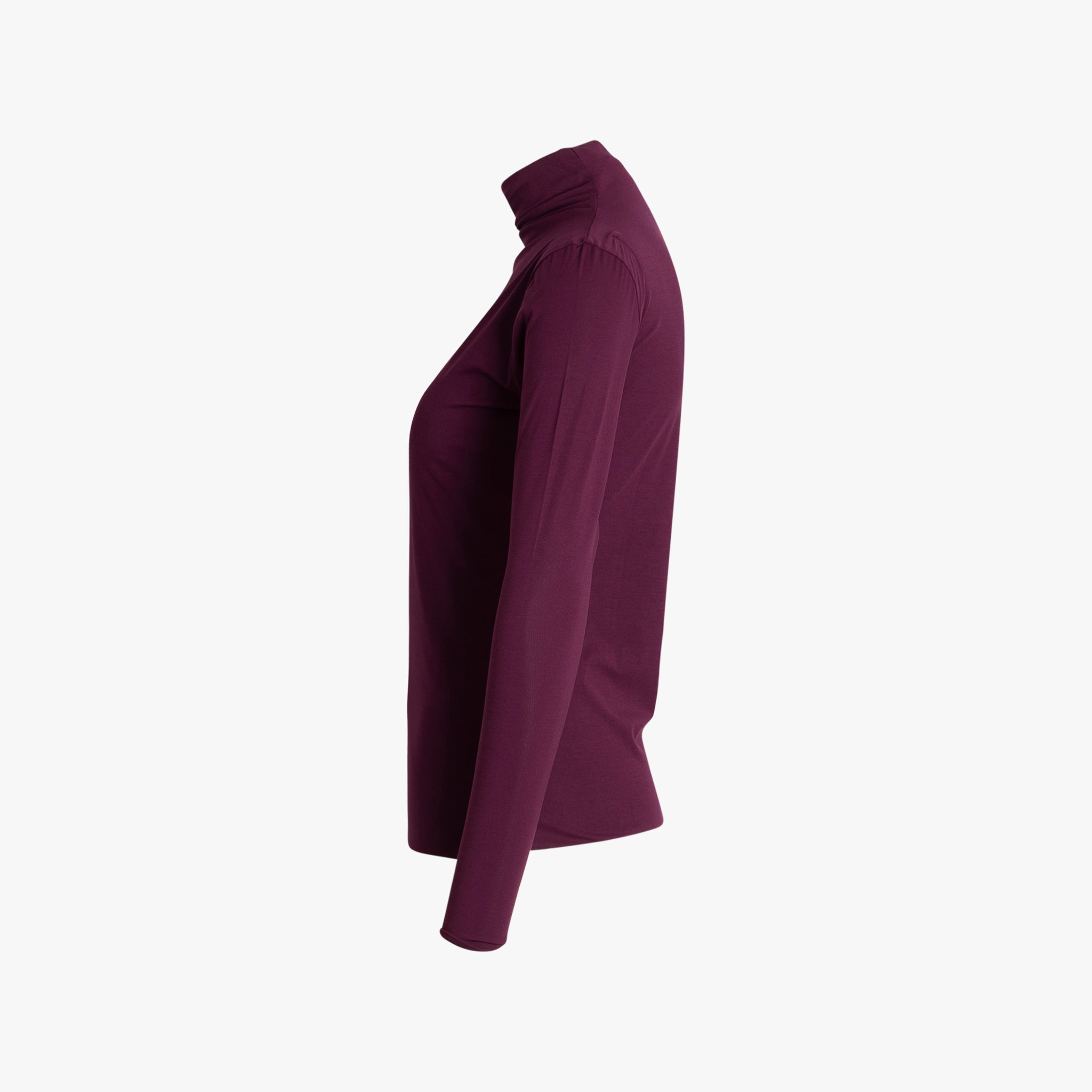 Turtle Neck Shirt | bordeaux