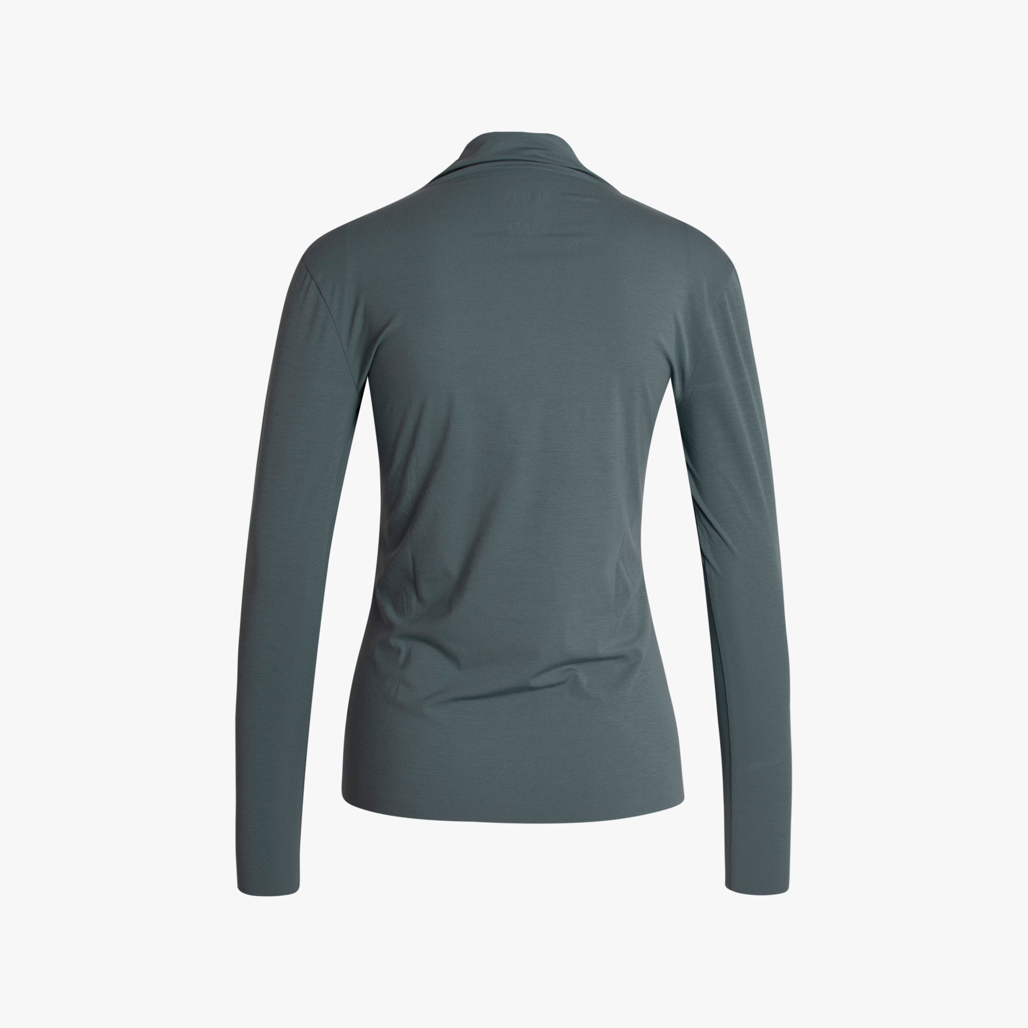 Turtle Neck Shirt | grün-kreide