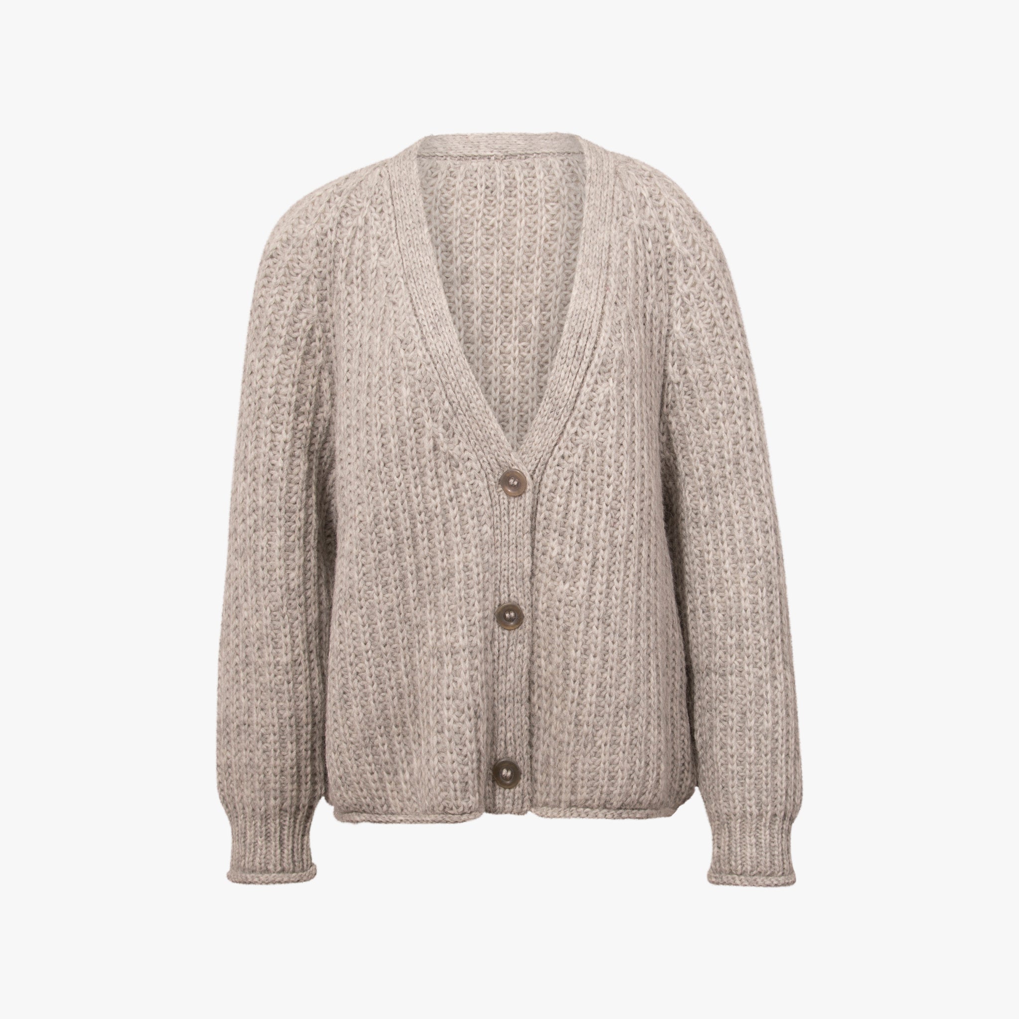 Cardigan kurz | hellgrau
