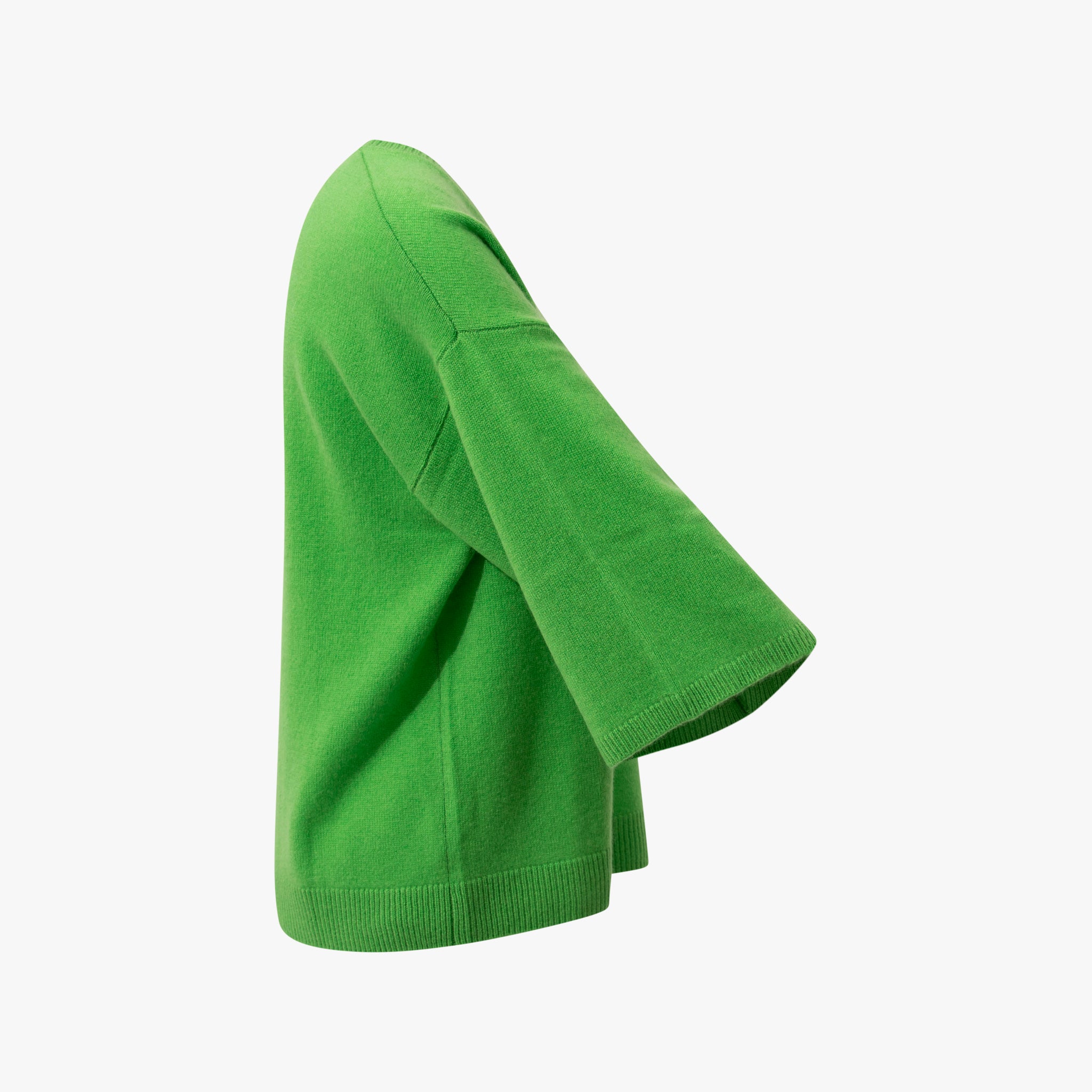 V-Pullover Cashmere | grün