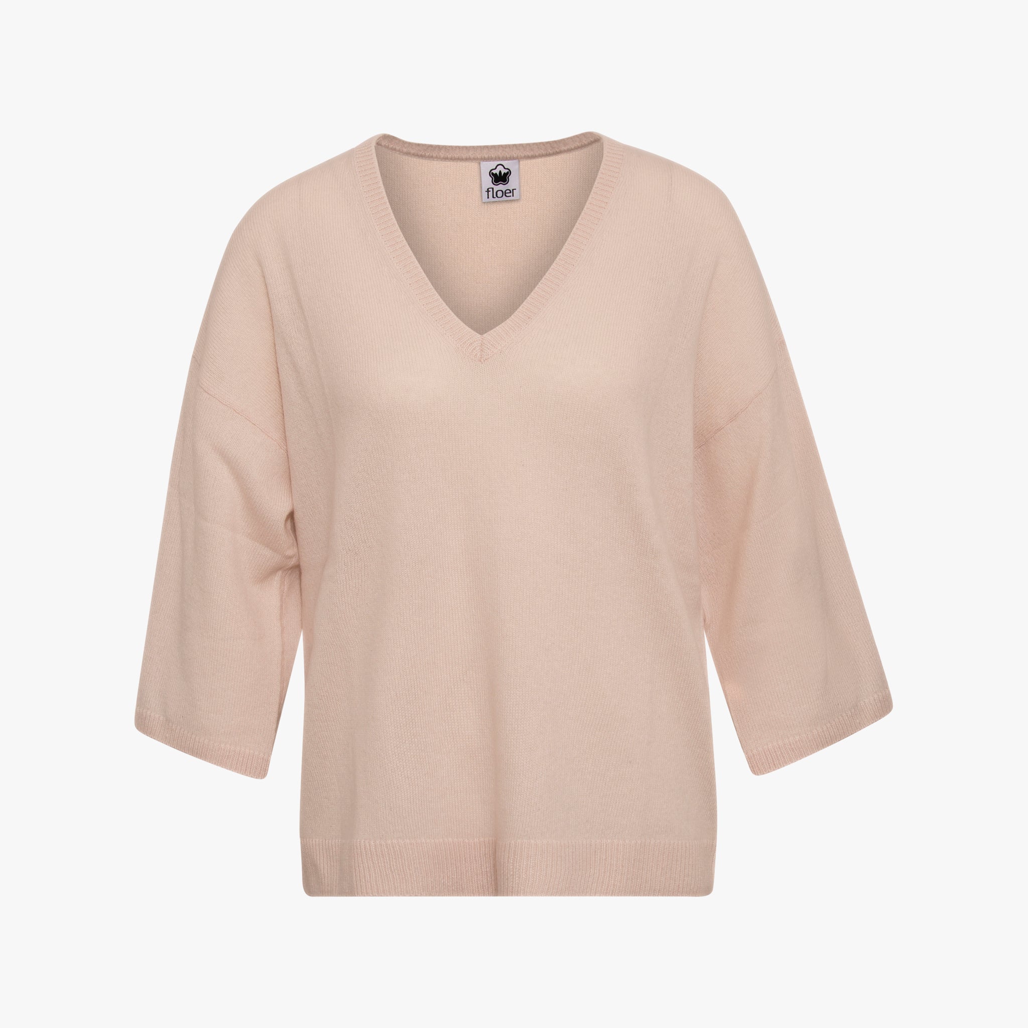 V-Pullover Cashmere | creme