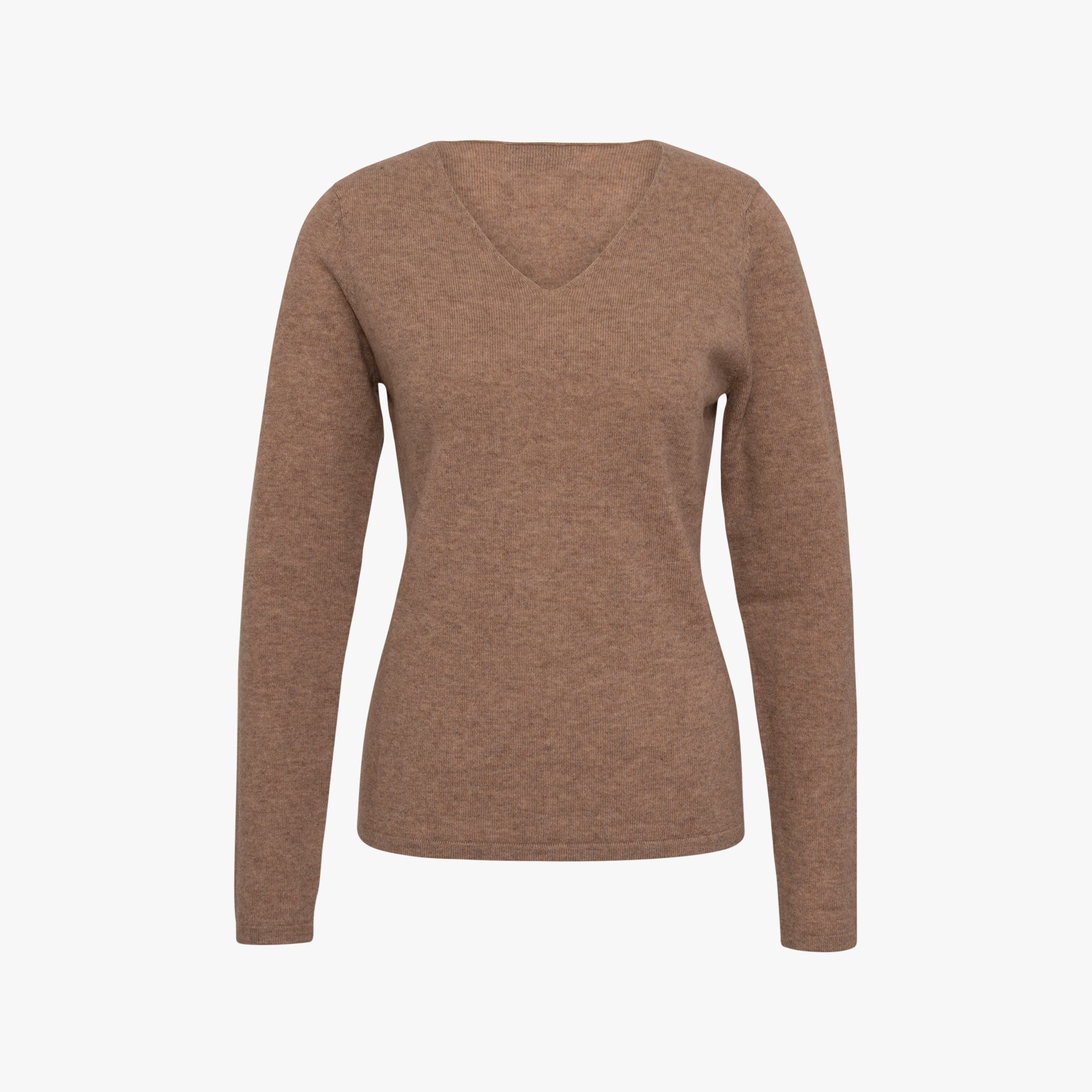 V-Pulli Basic Cashmere | taupe