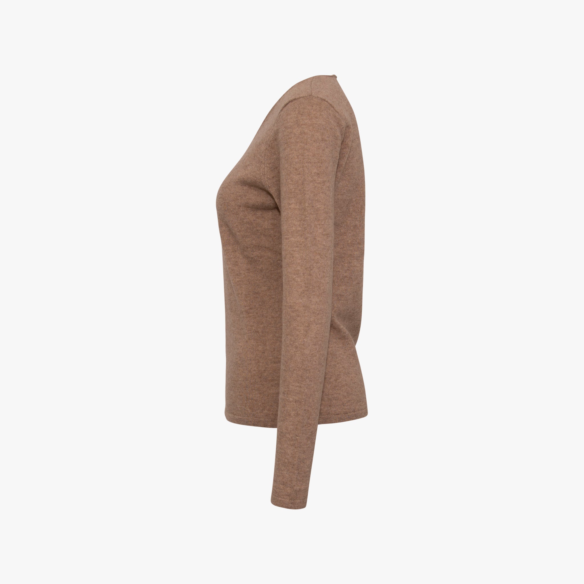 V-Pulli Basic Cashmere | taupe