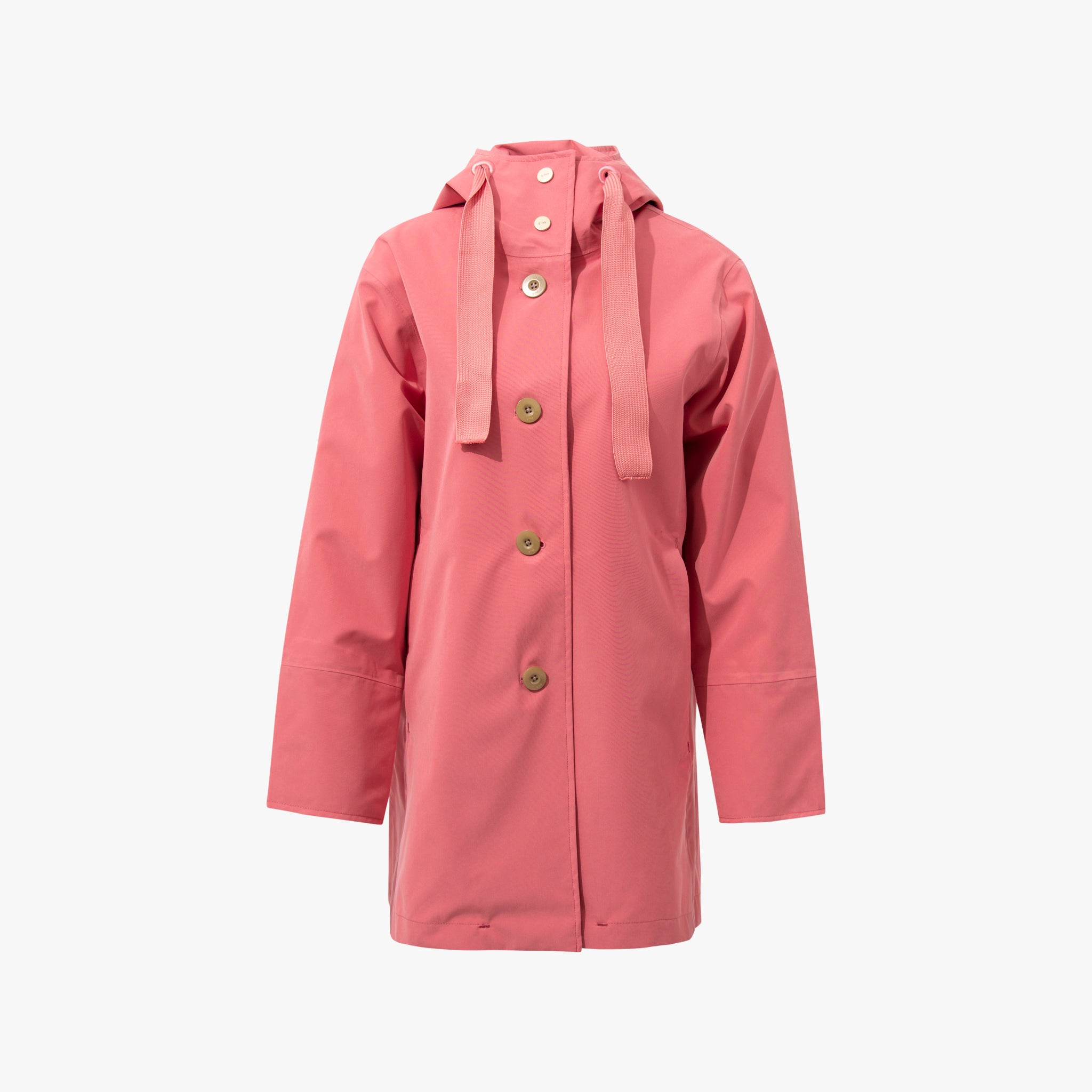 Kurzmantel Kapuze | rose