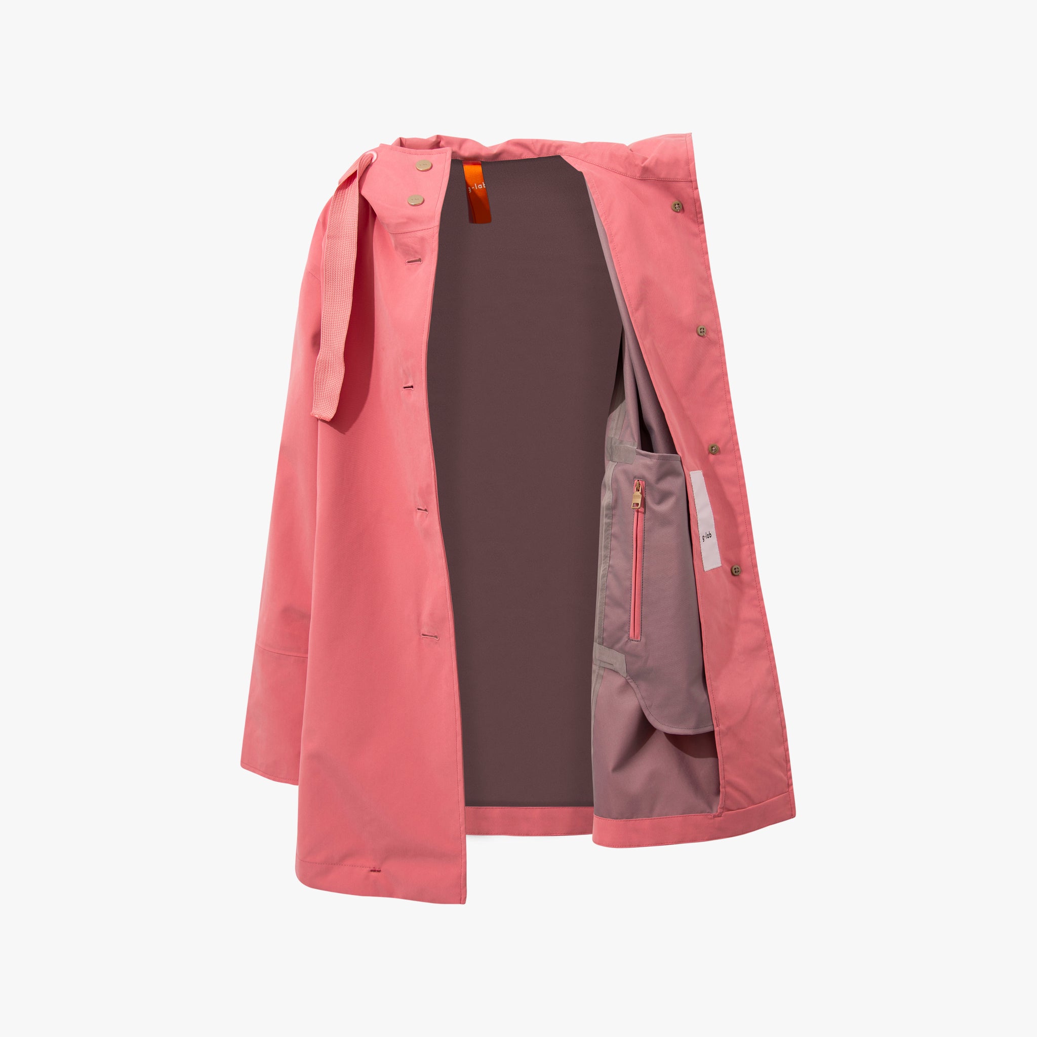 Kurzmantel Kapuze | rose