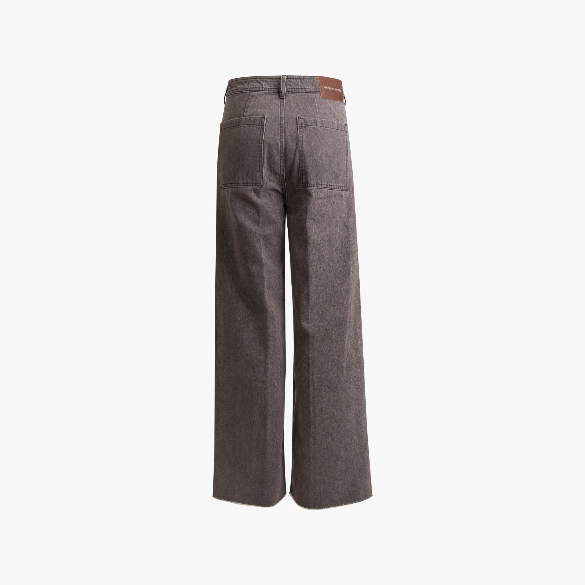 Jeans Wallstadt Wide | schwarz-grau