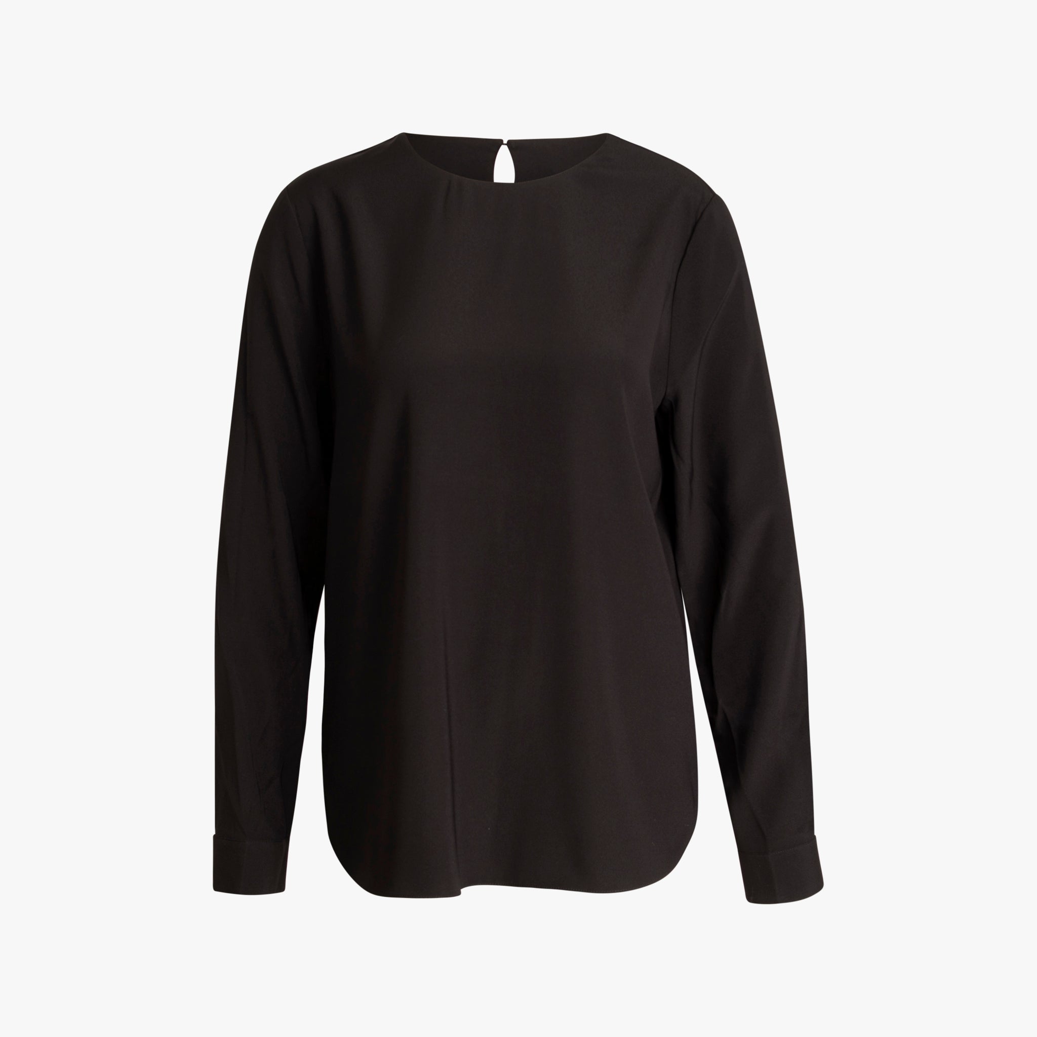 Blusenshirt aus Seide | schwarz