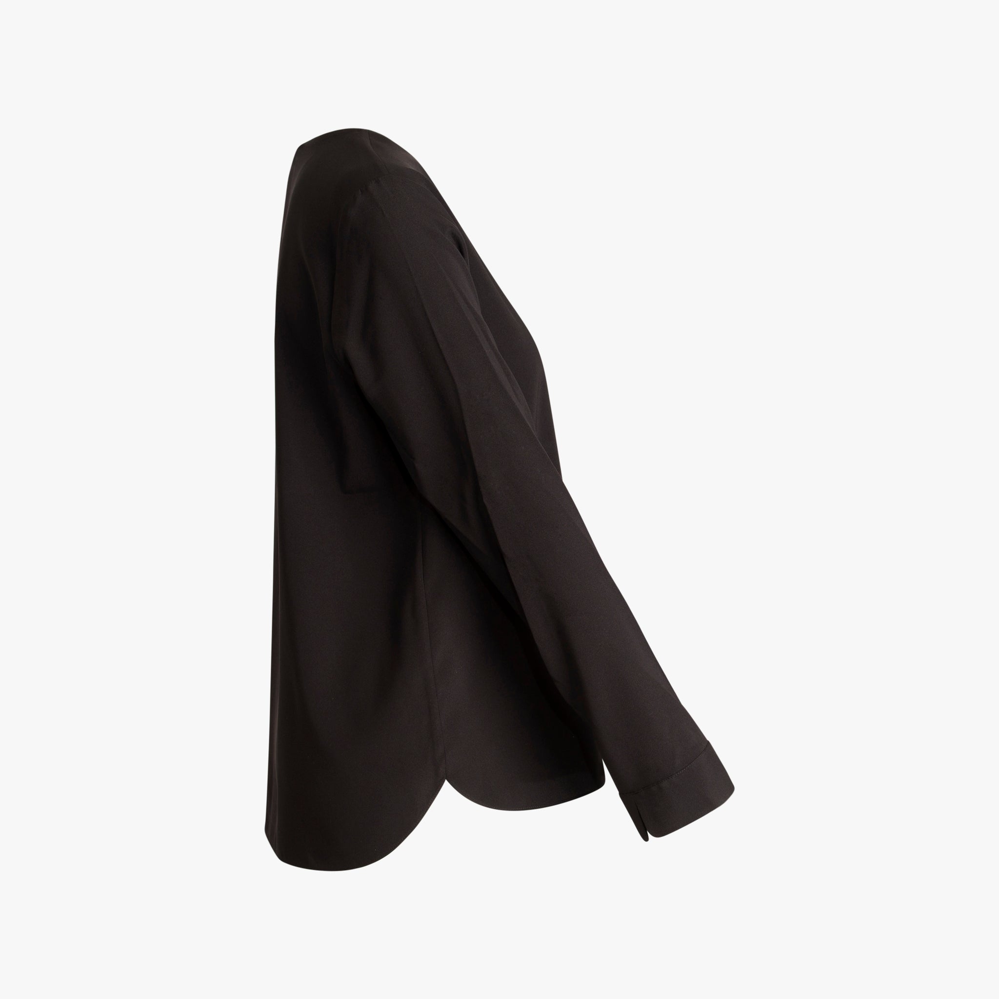 Blusenshirt aus Seide | schwarz