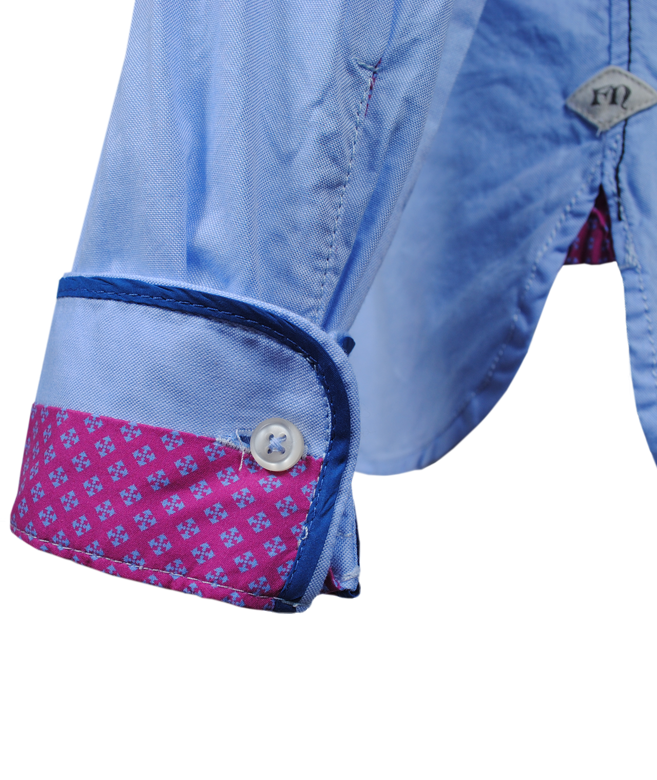 Hemd Stehkragen Sophie | blau