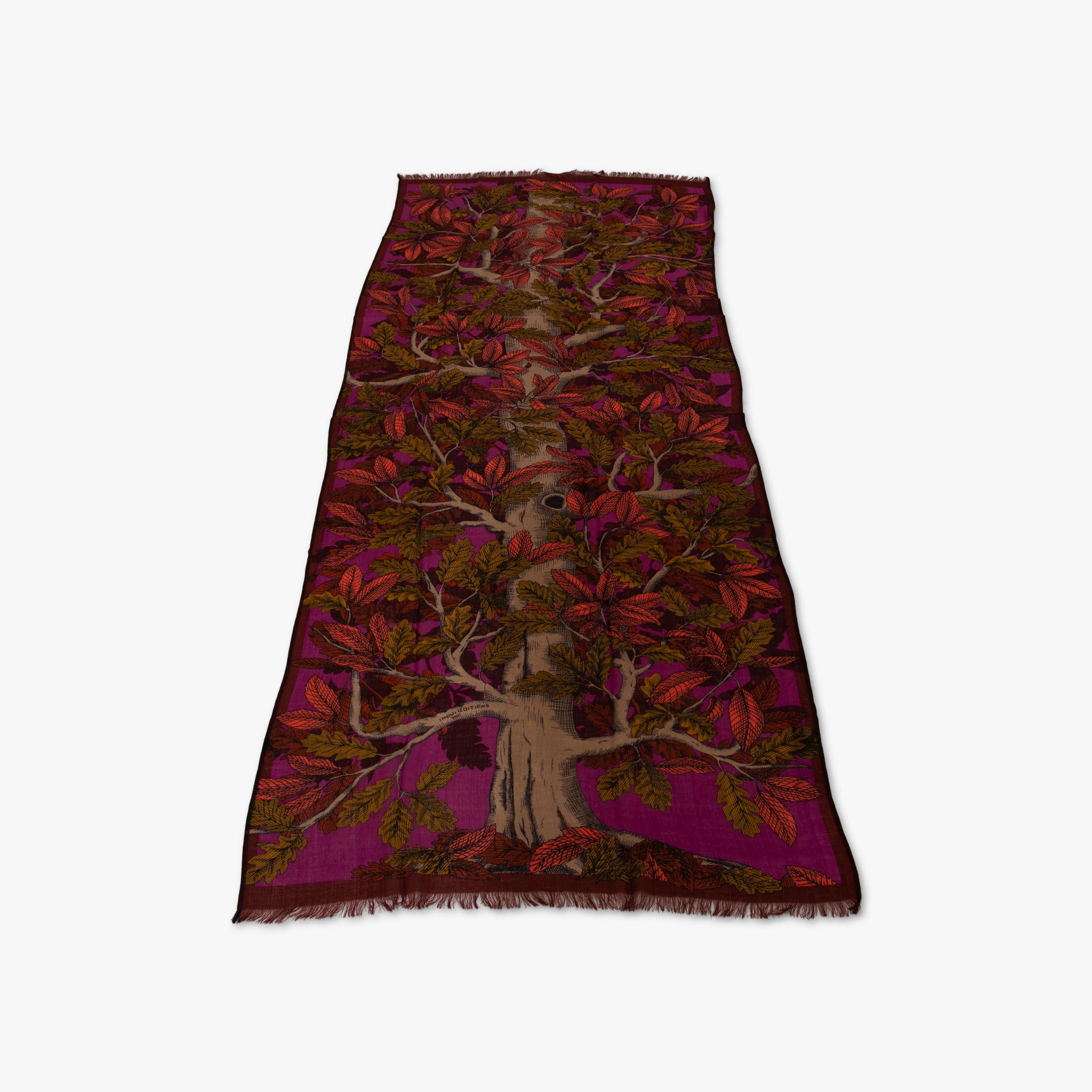 Schal Baumprint | fuchsia