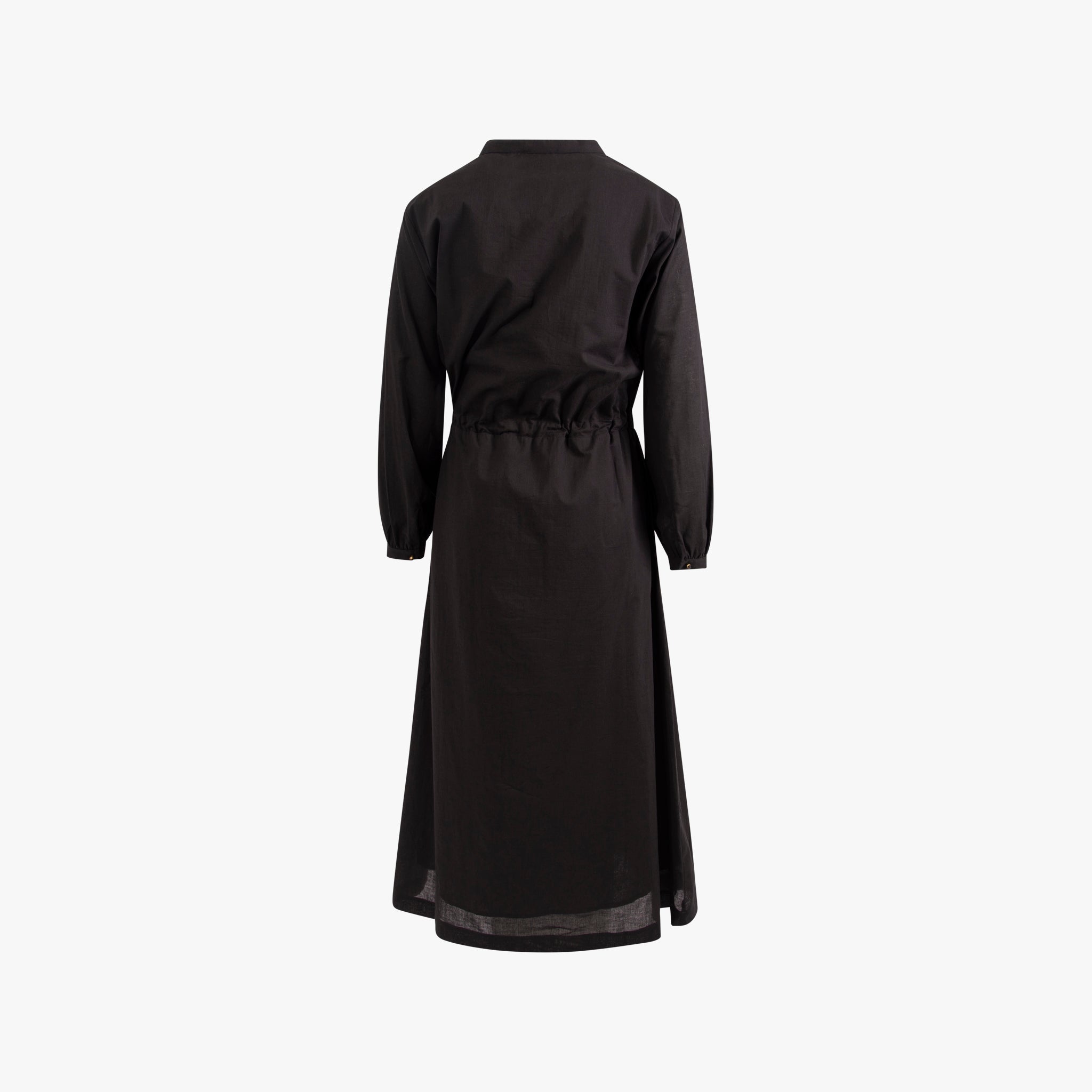Kleid Tunnelzug uni | schwarz