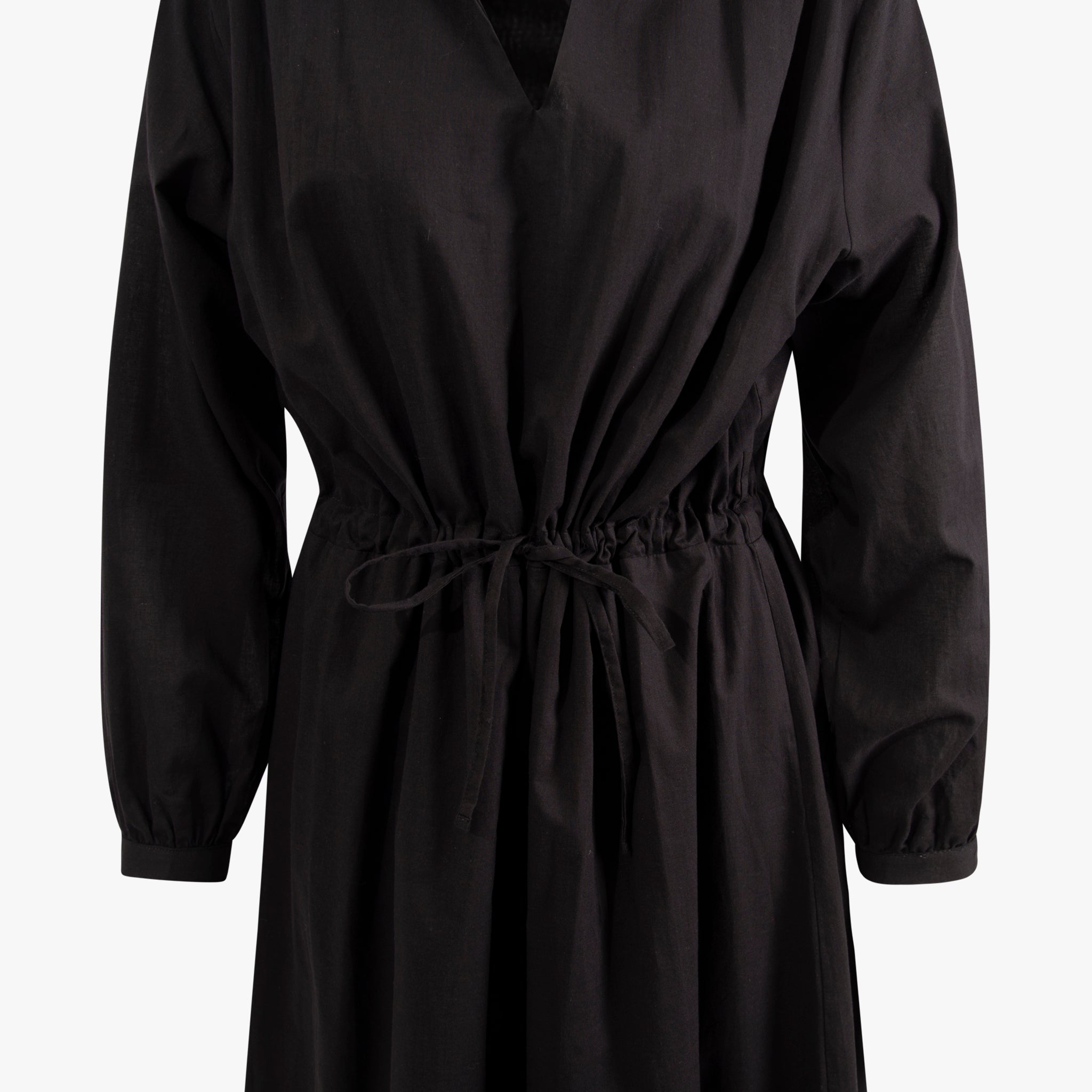 Kleid Tunnelzug uni | schwarz