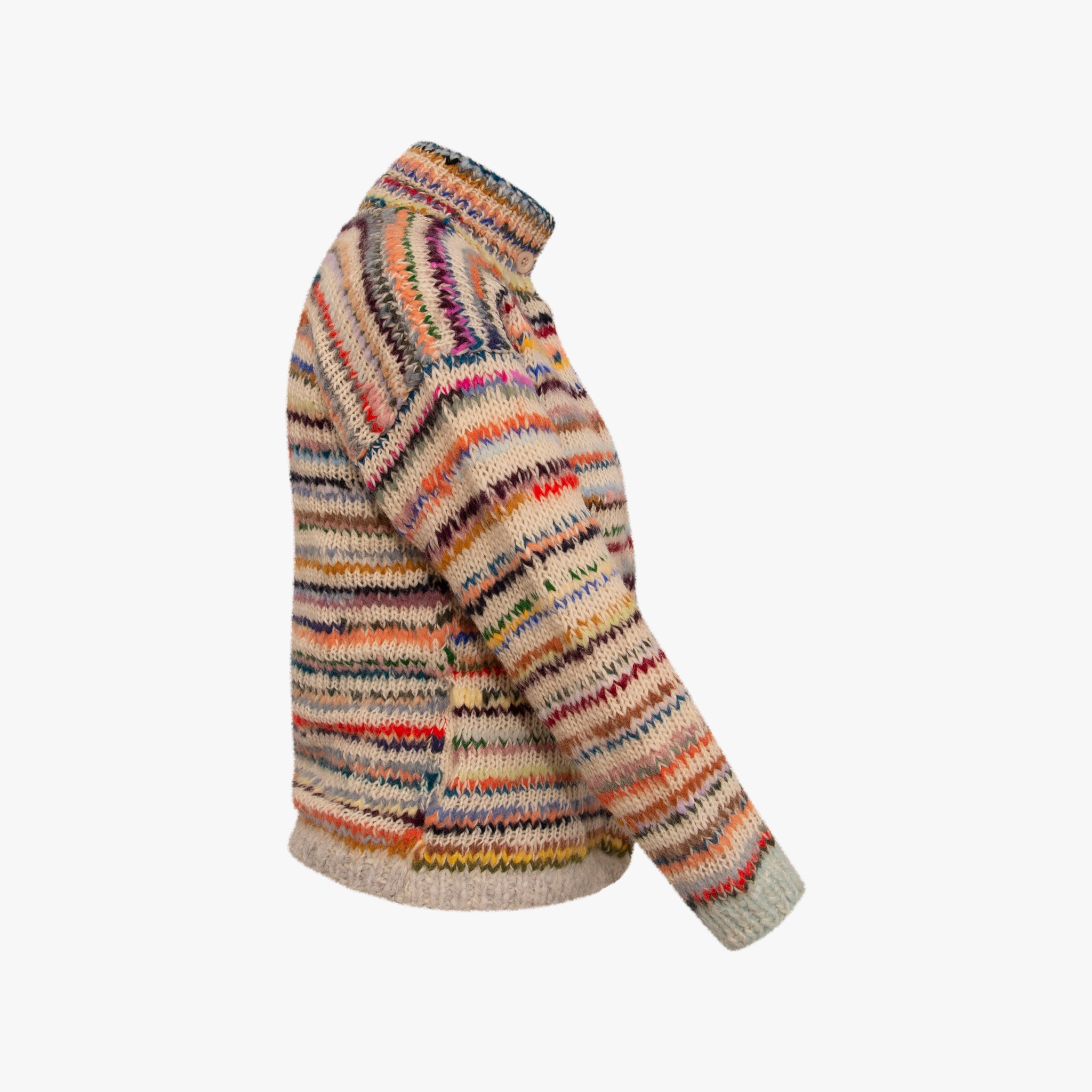 Strickjacke Streifenmix | multicolor