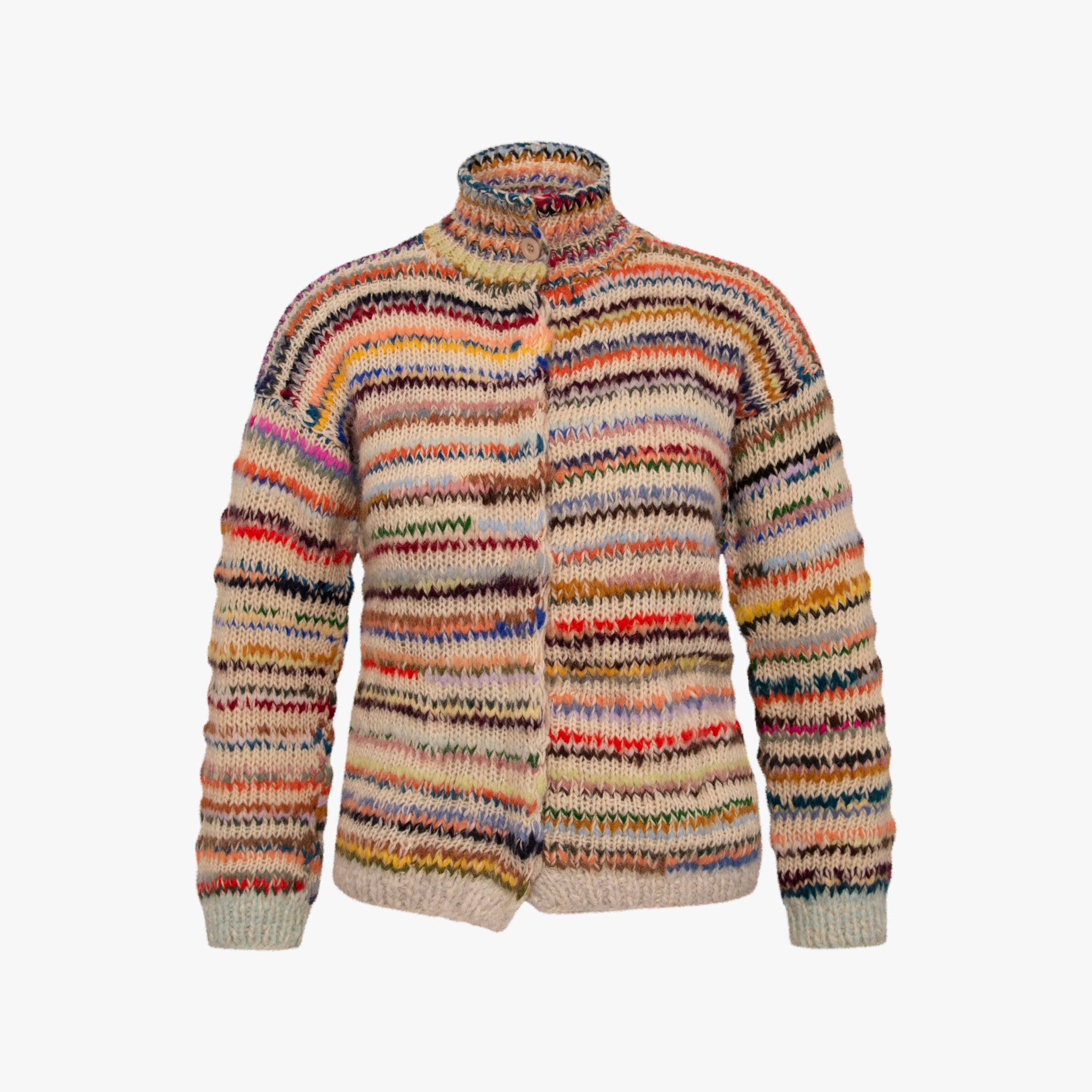 Strickjacke Streifenmix | multicolor