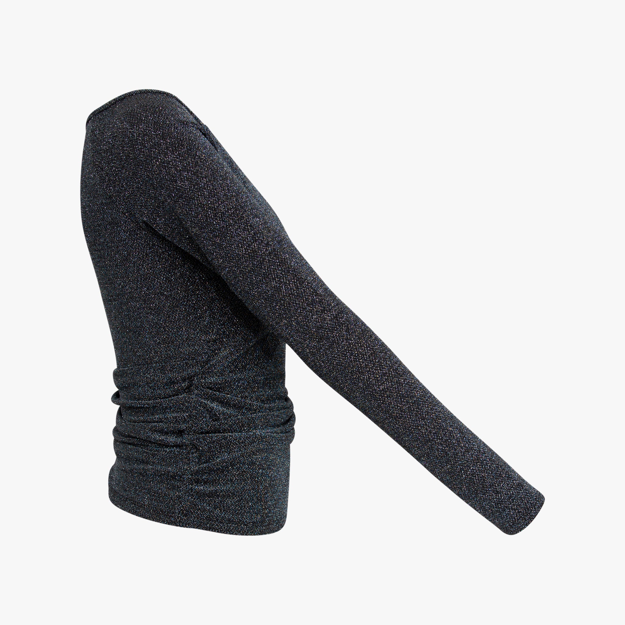 Blusenshirt Raffung Lurex | petrol