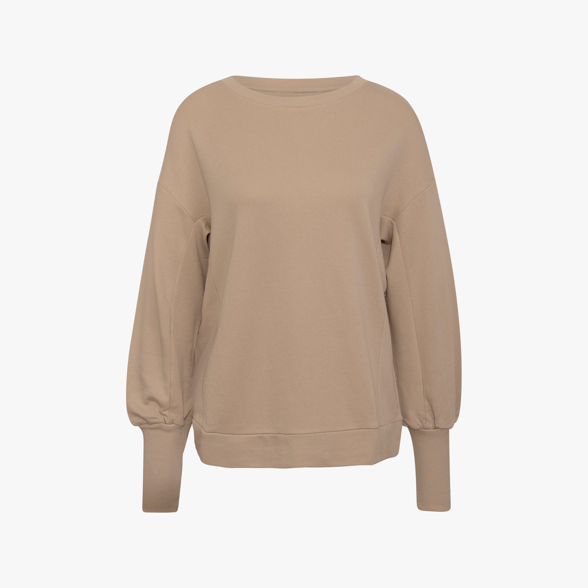 Sweatshirt Langmanschette | creme