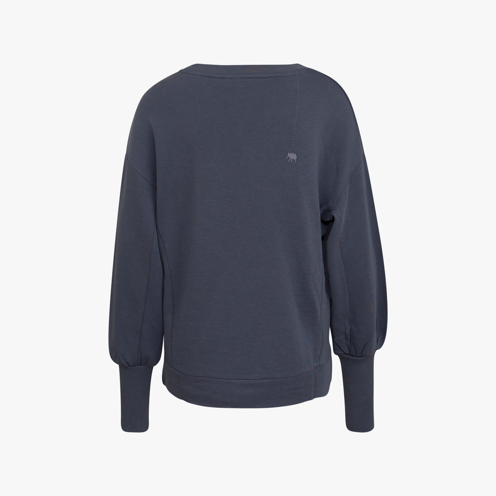 Sweatshirt Langmanschette | graublau