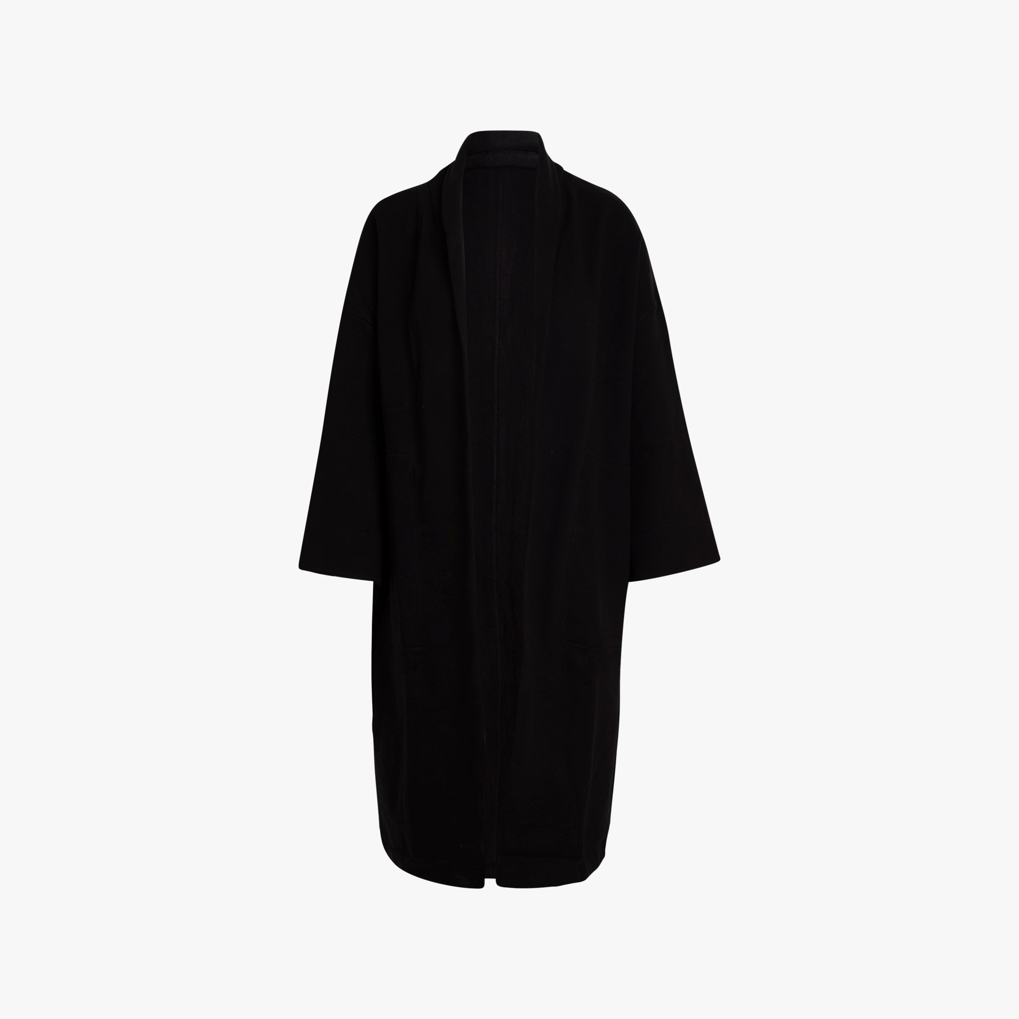 Jerseymantel | schwarz